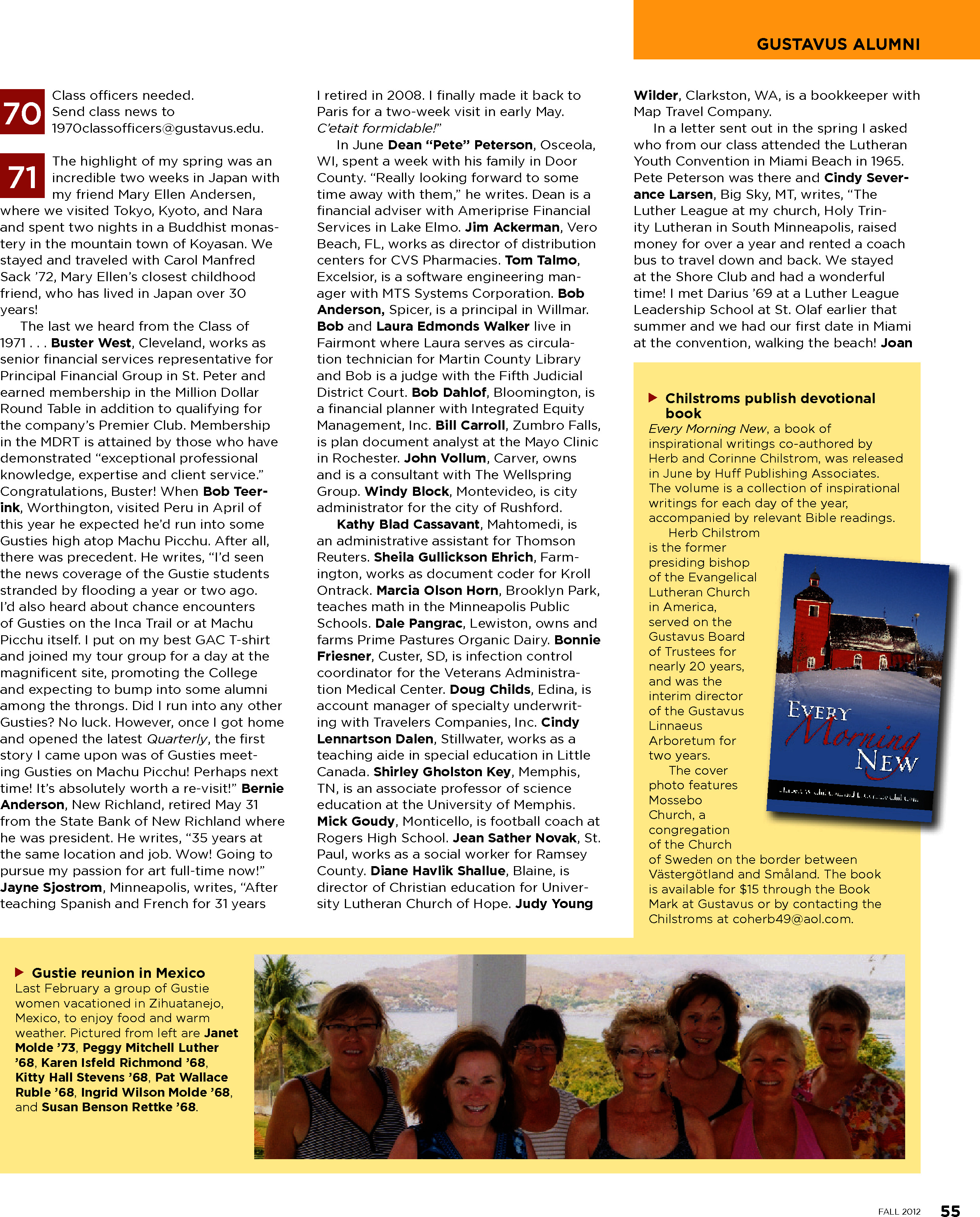 quarterly page