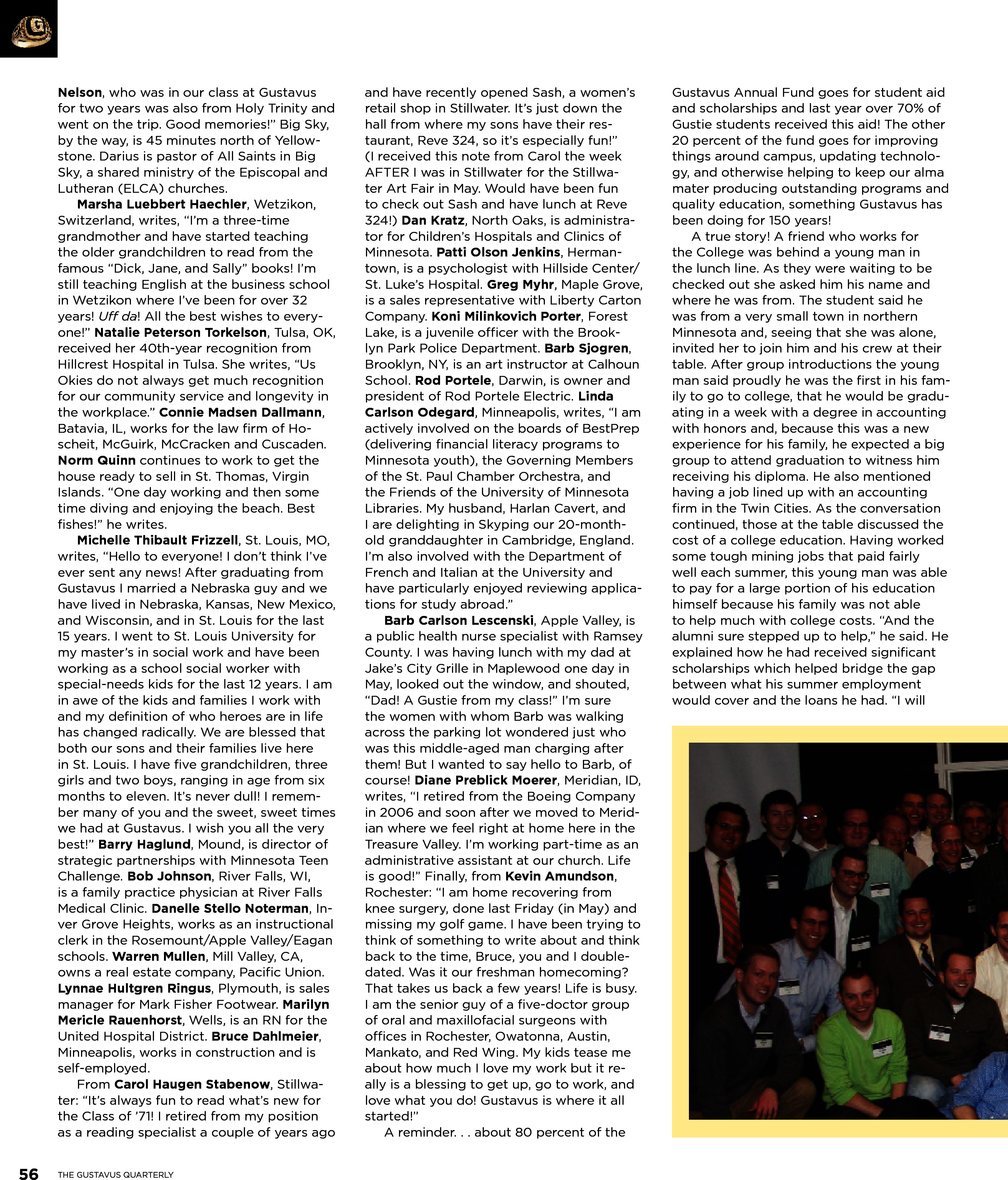 quarterly page