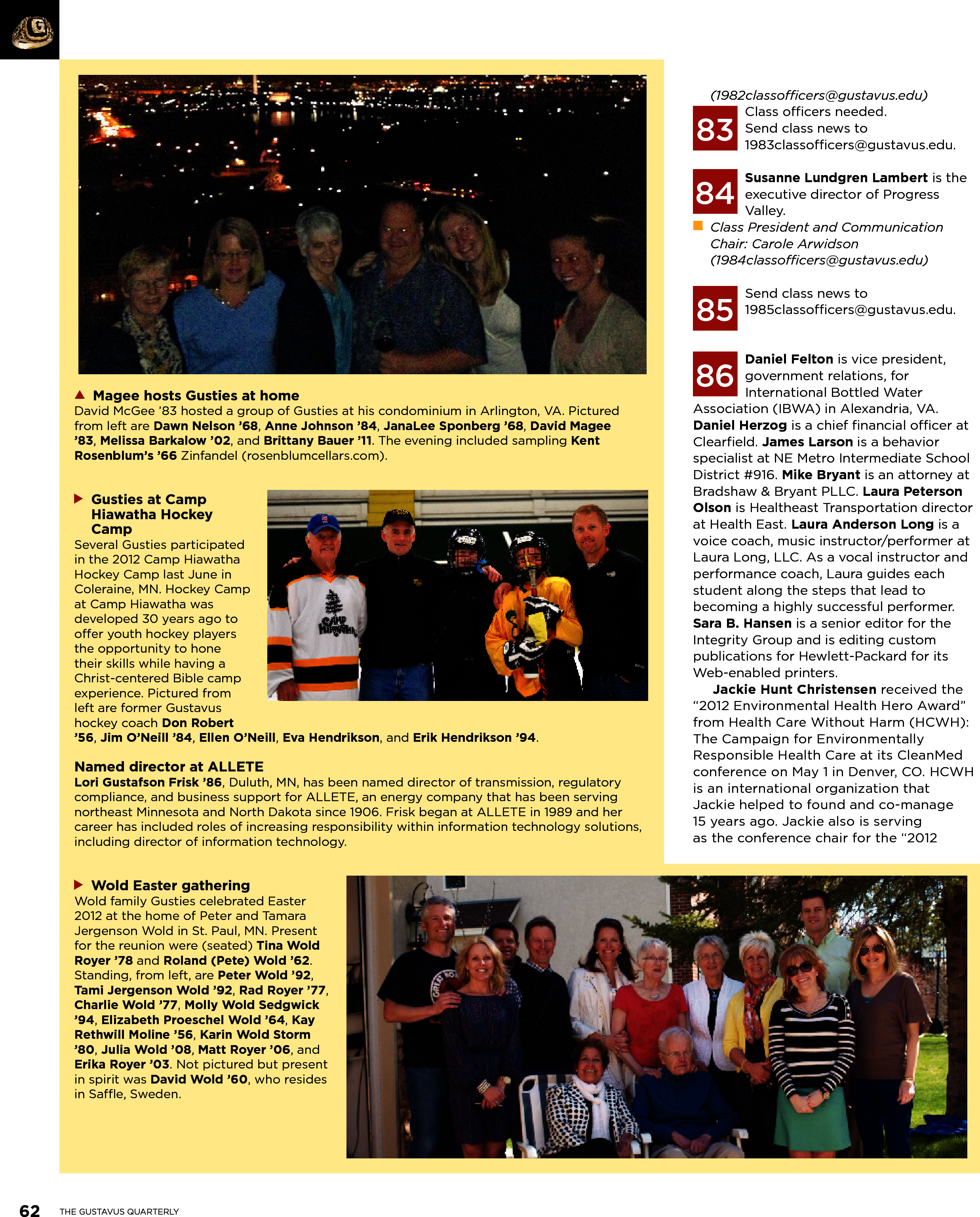 quarterly page
