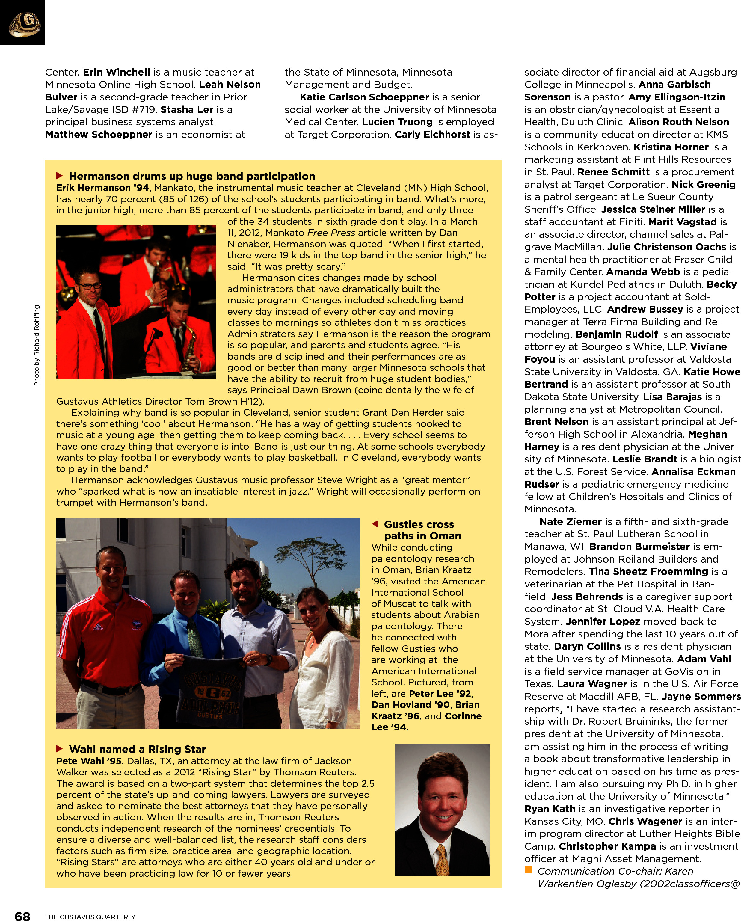 quarterly page
