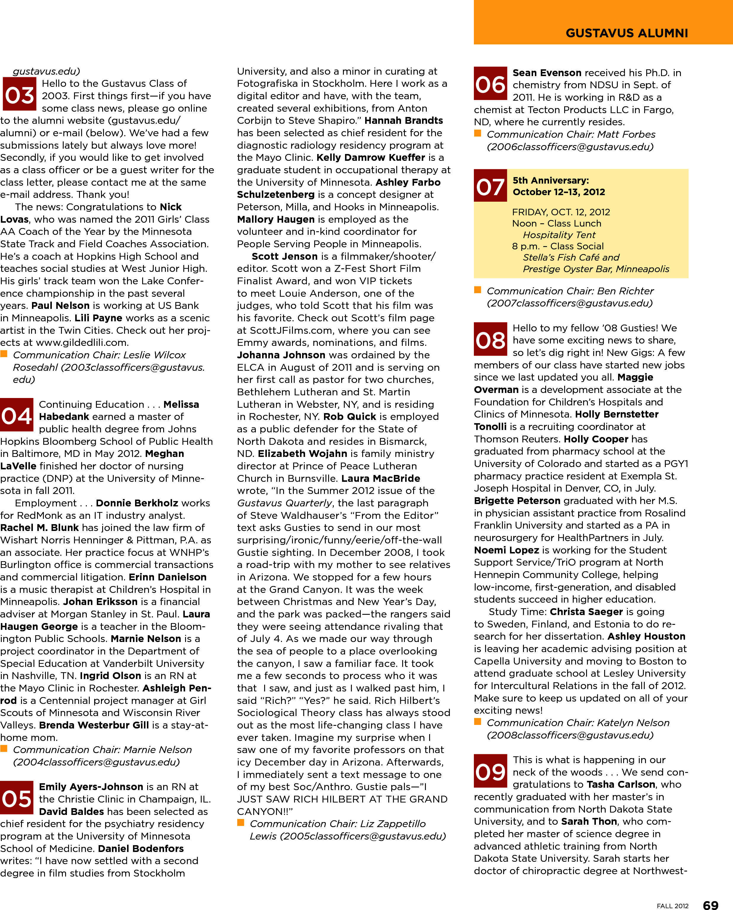 quarterly page