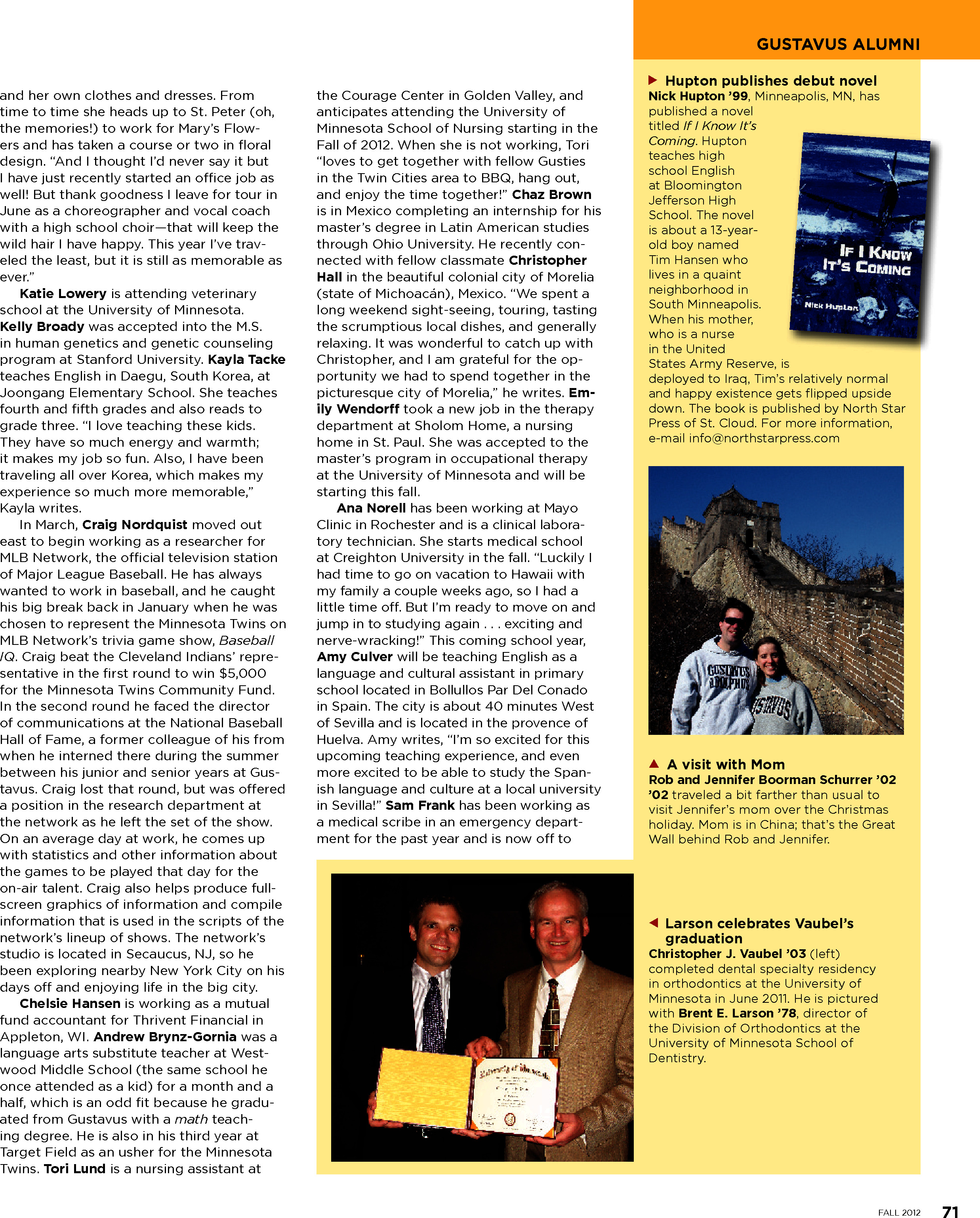 quarterly page