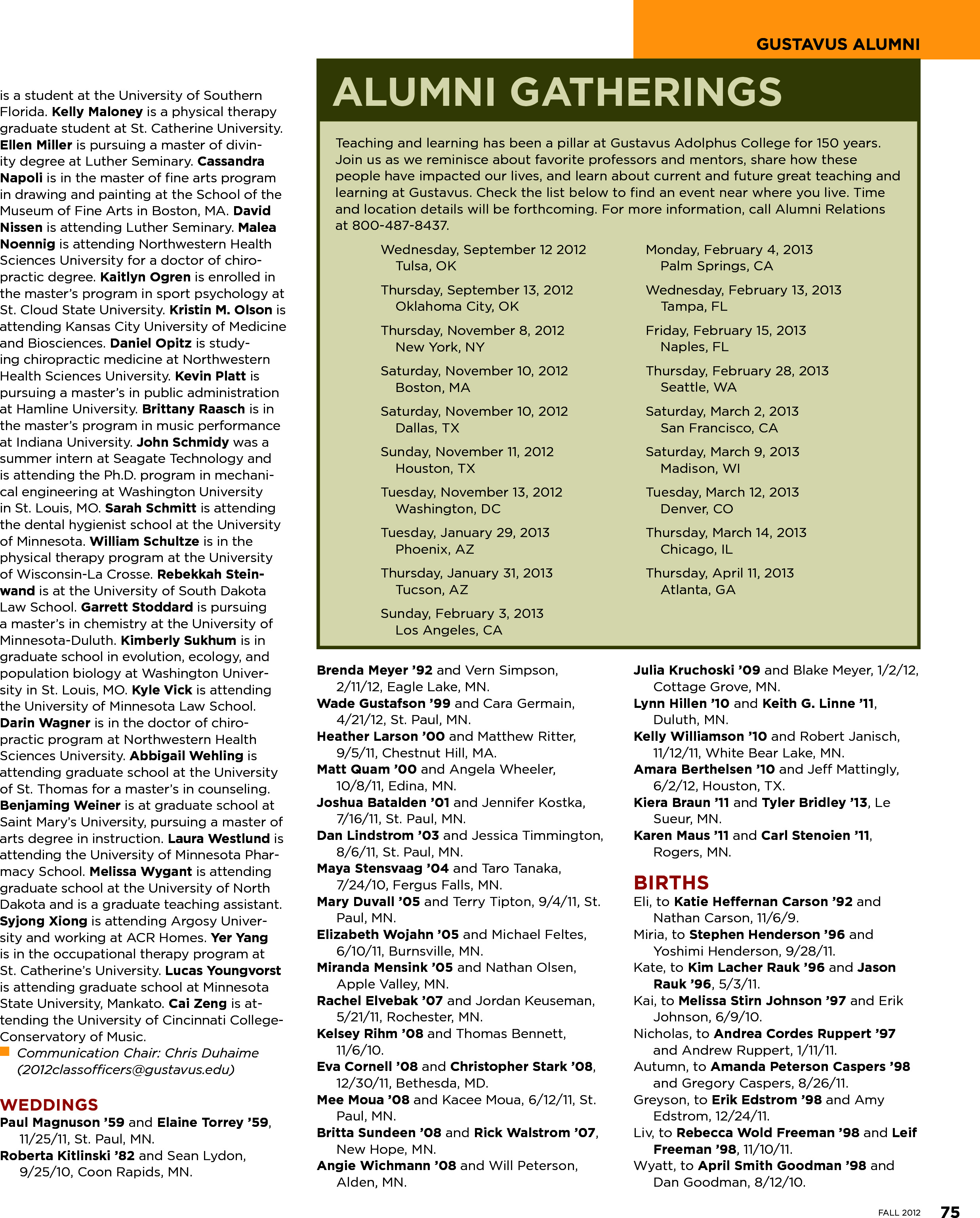 quarterly page