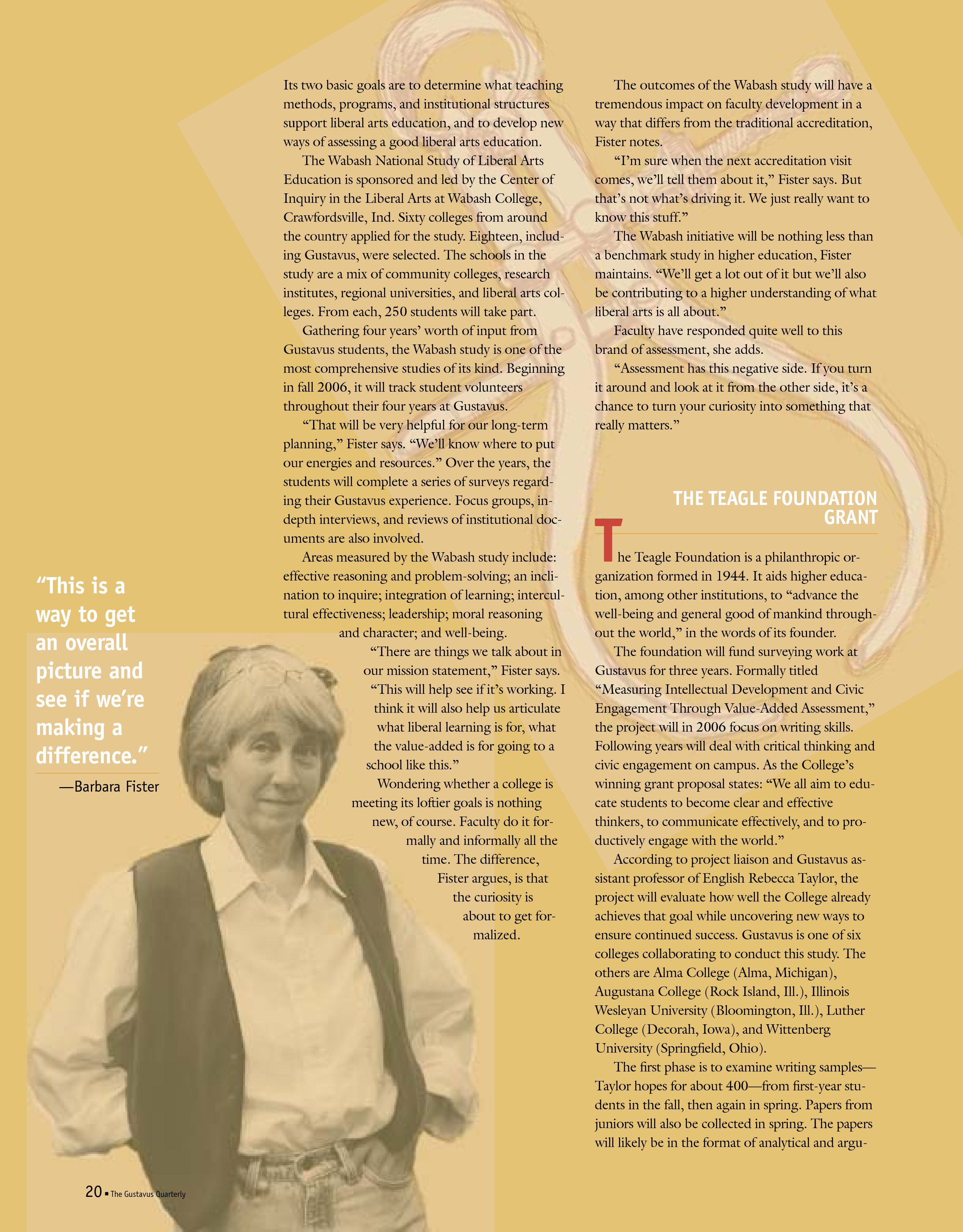 quarterly page
