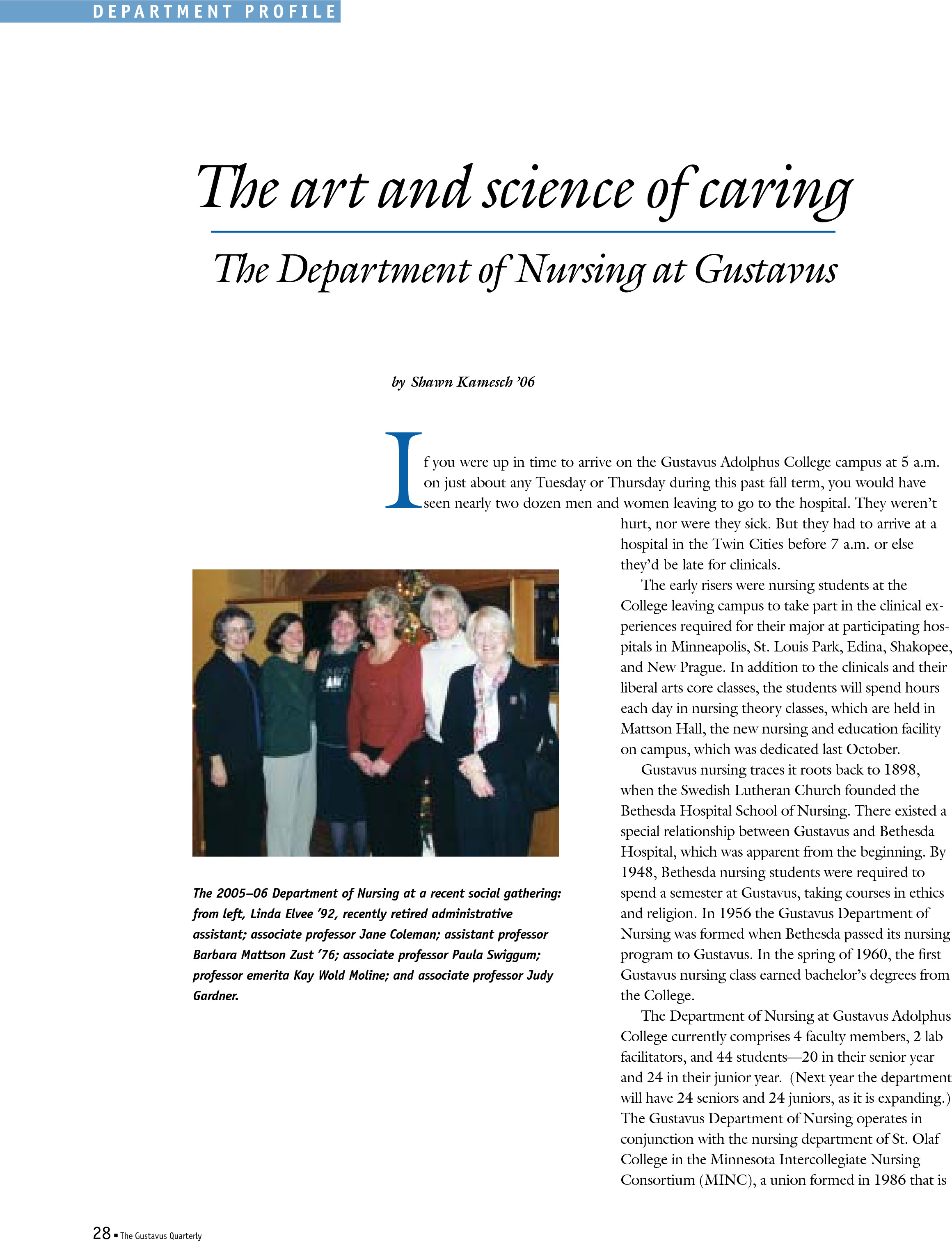 quarterly page