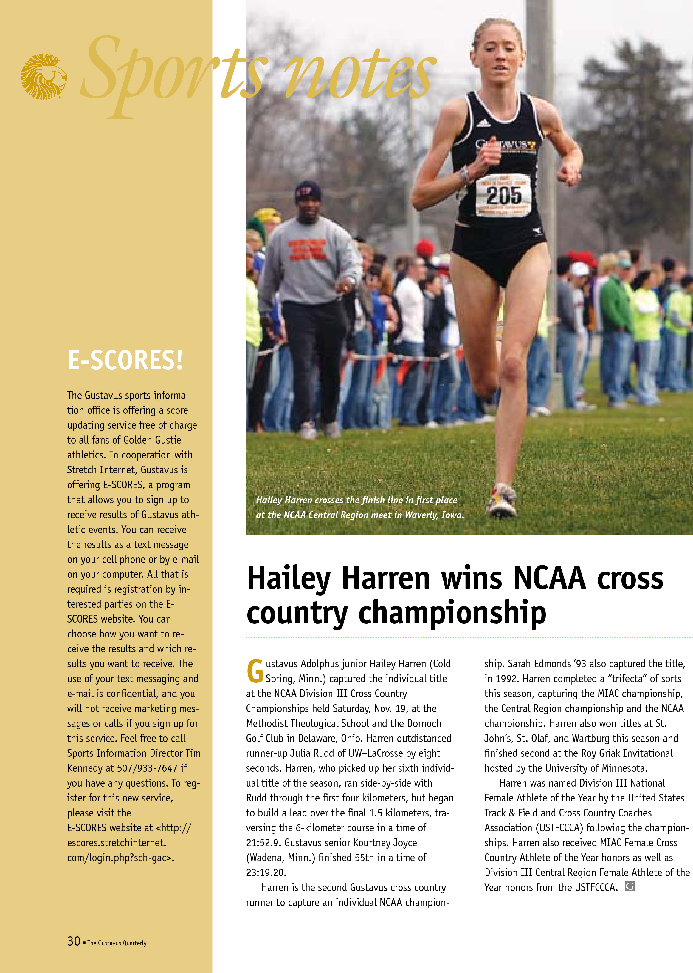 quarterly page