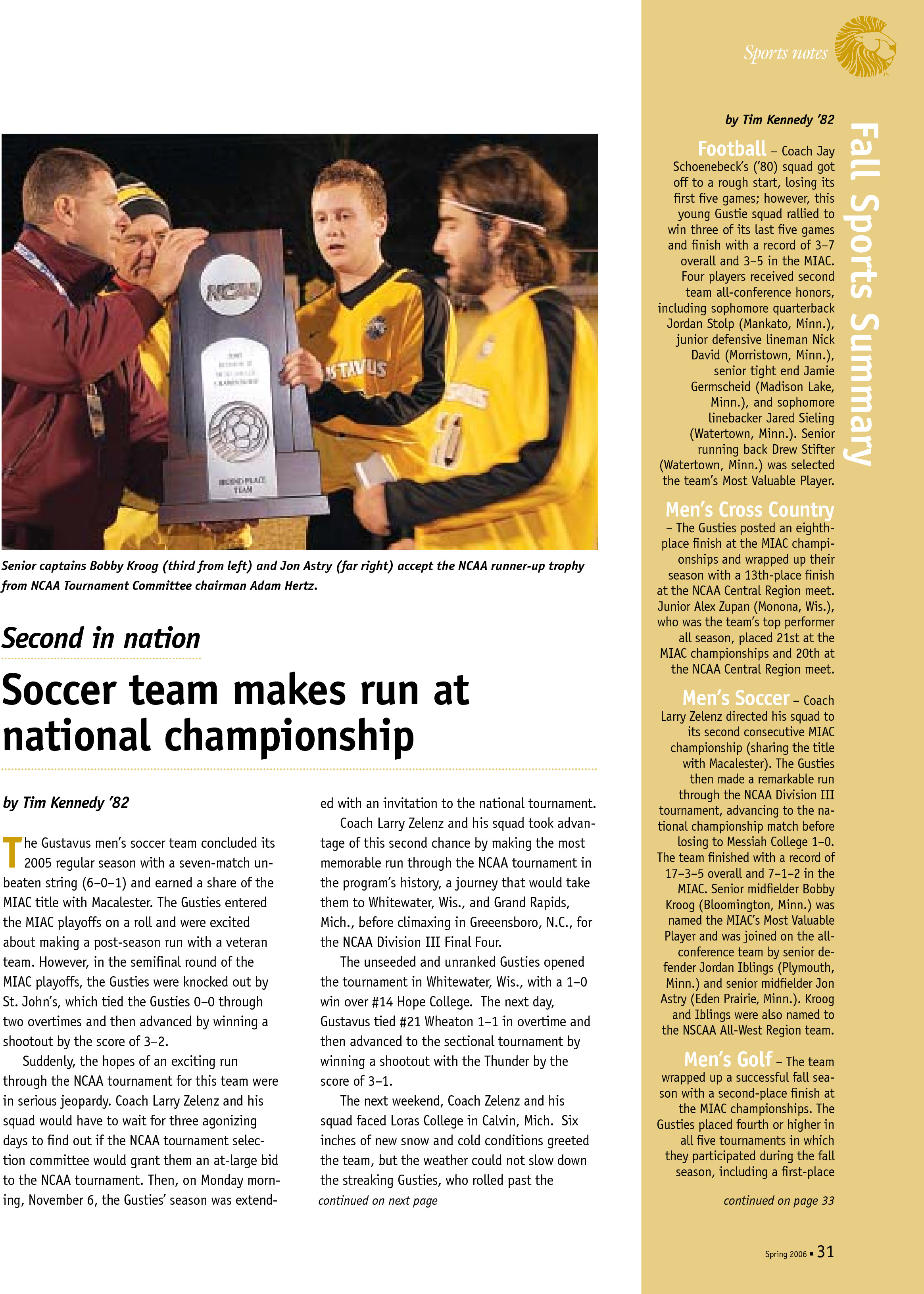 quarterly page