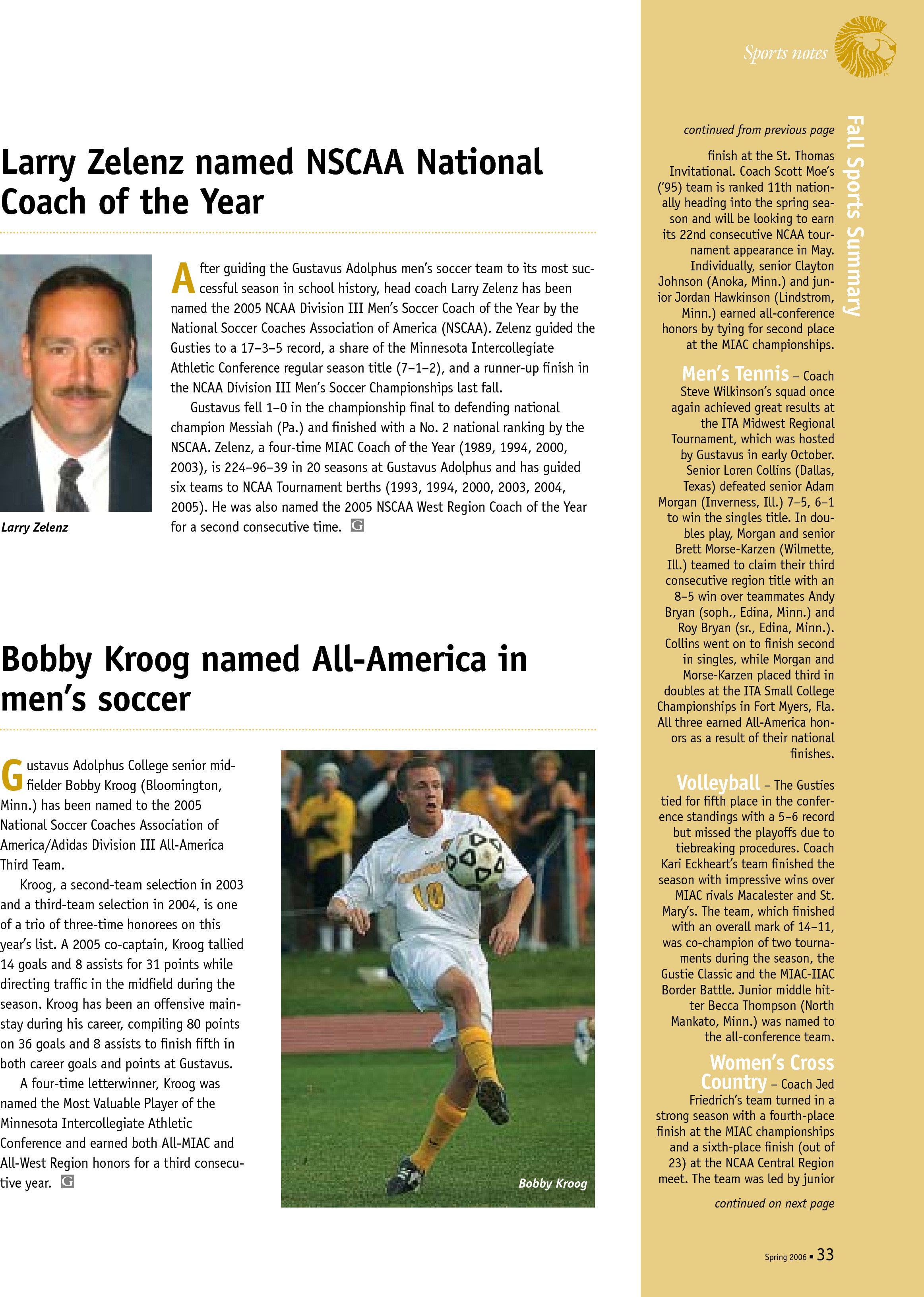 quarterly page