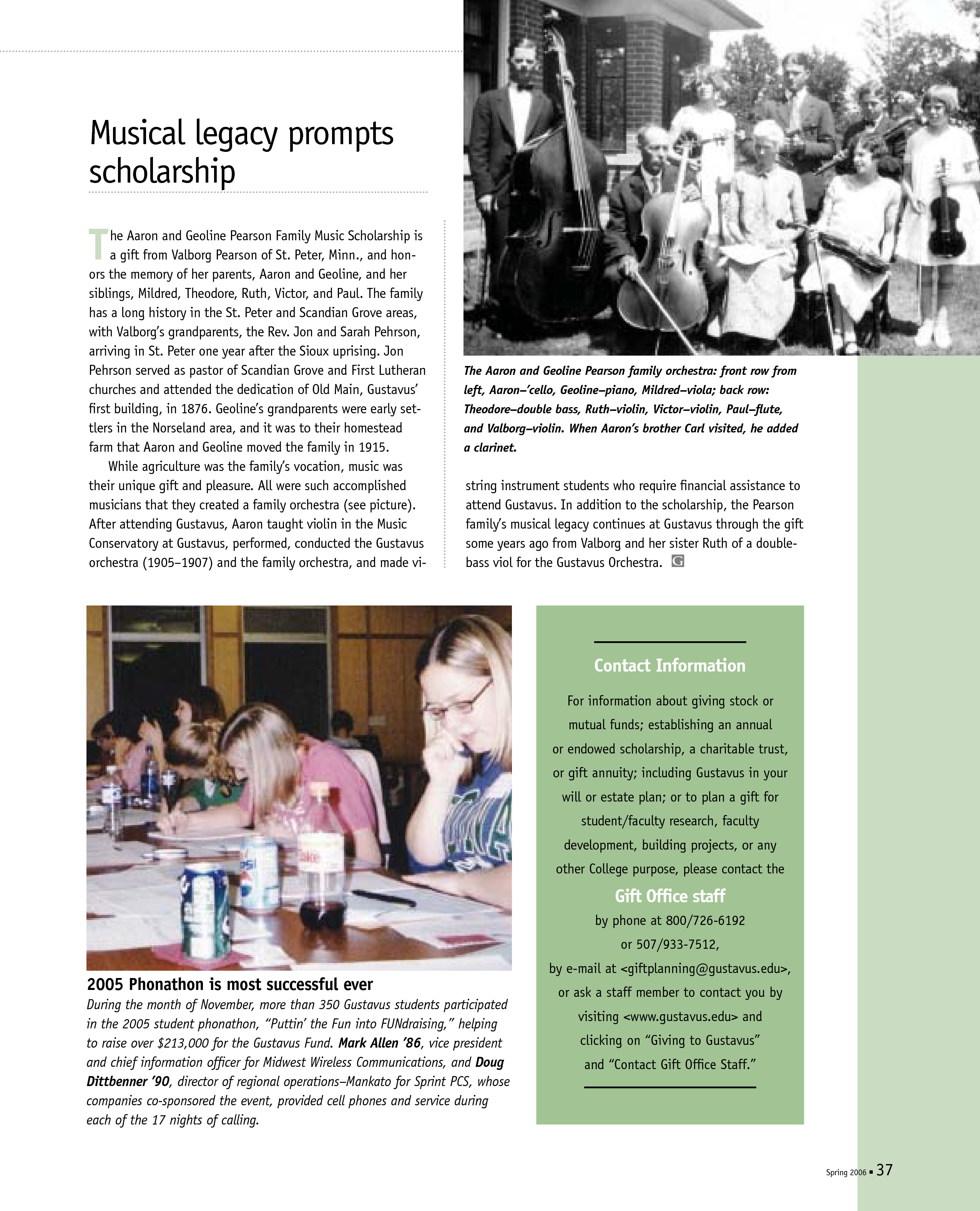 quarterly page