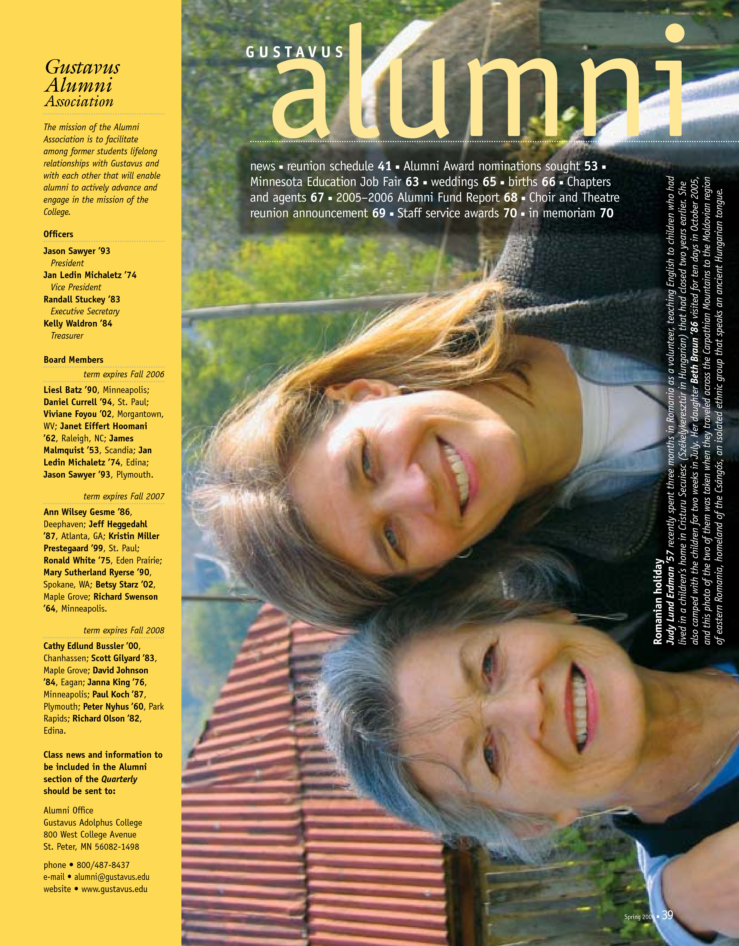 quarterly page