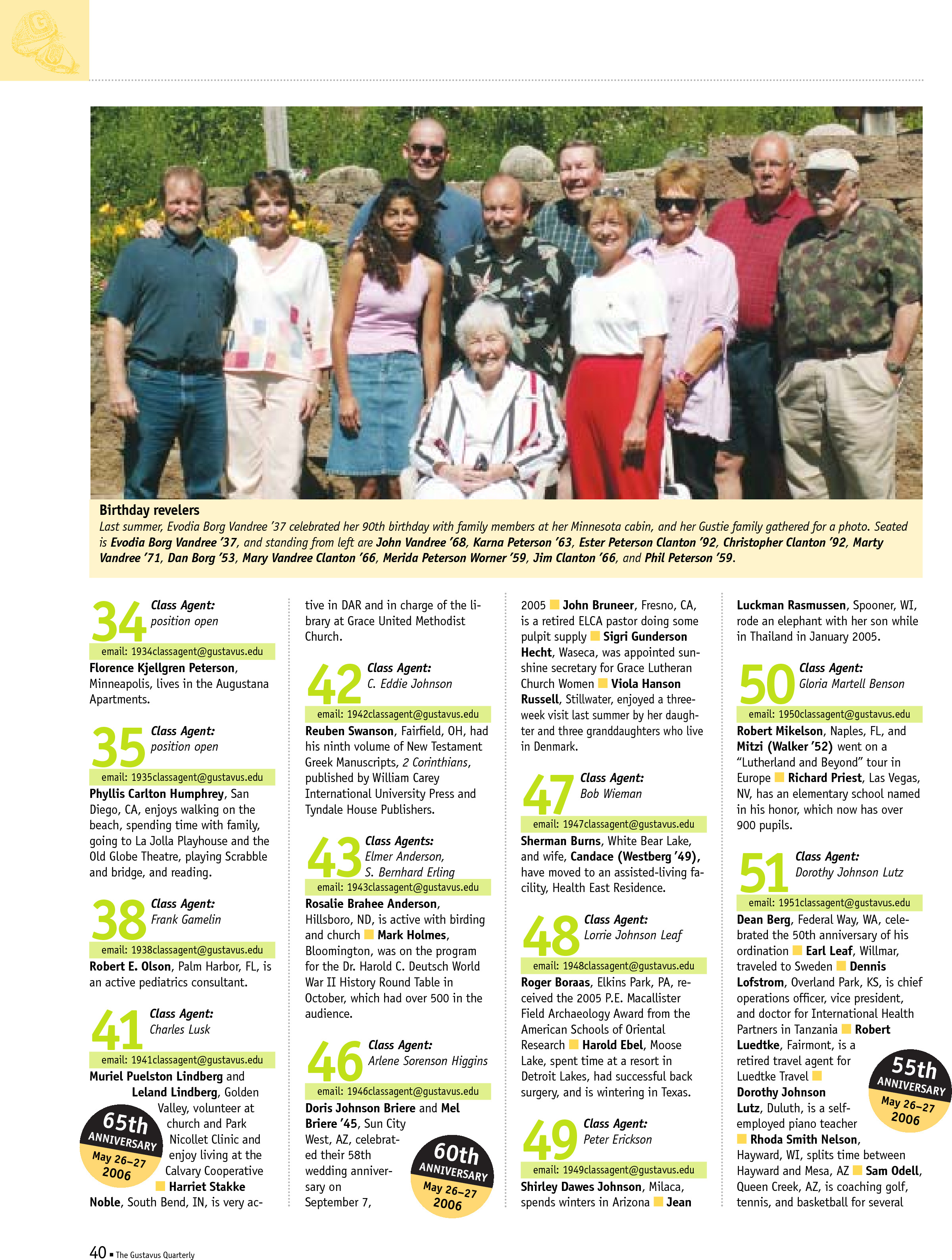 quarterly page