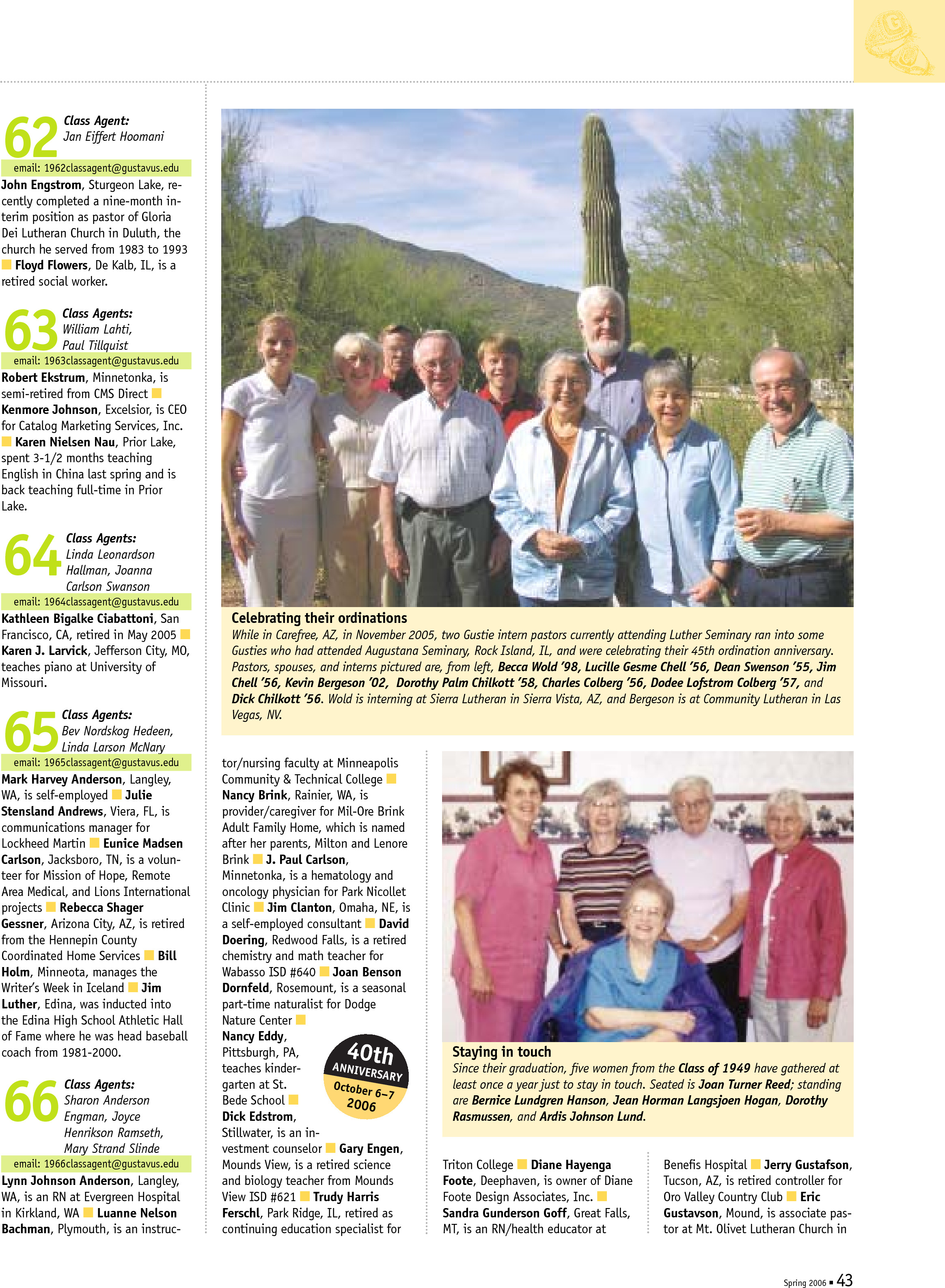 quarterly page