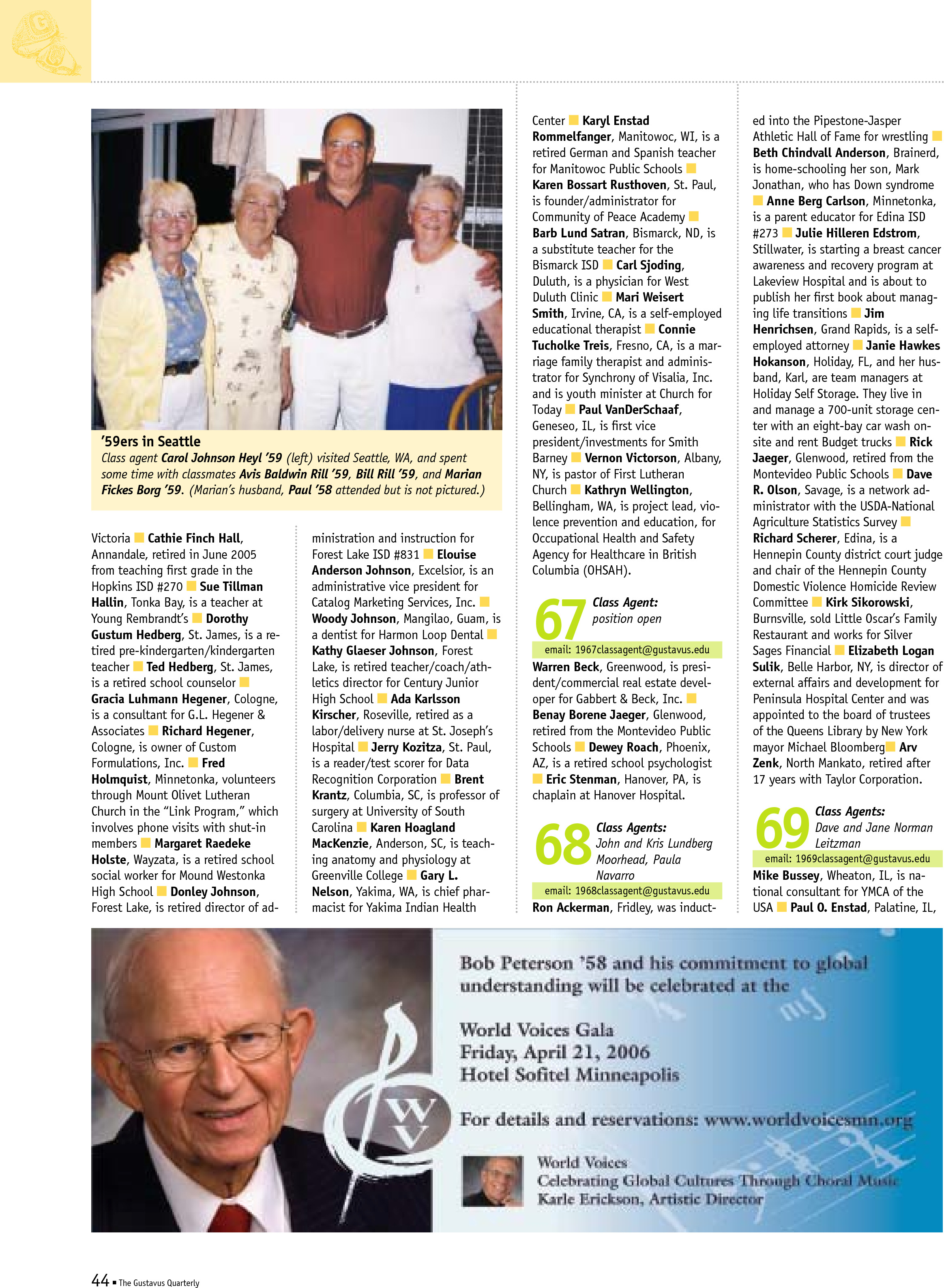 quarterly page