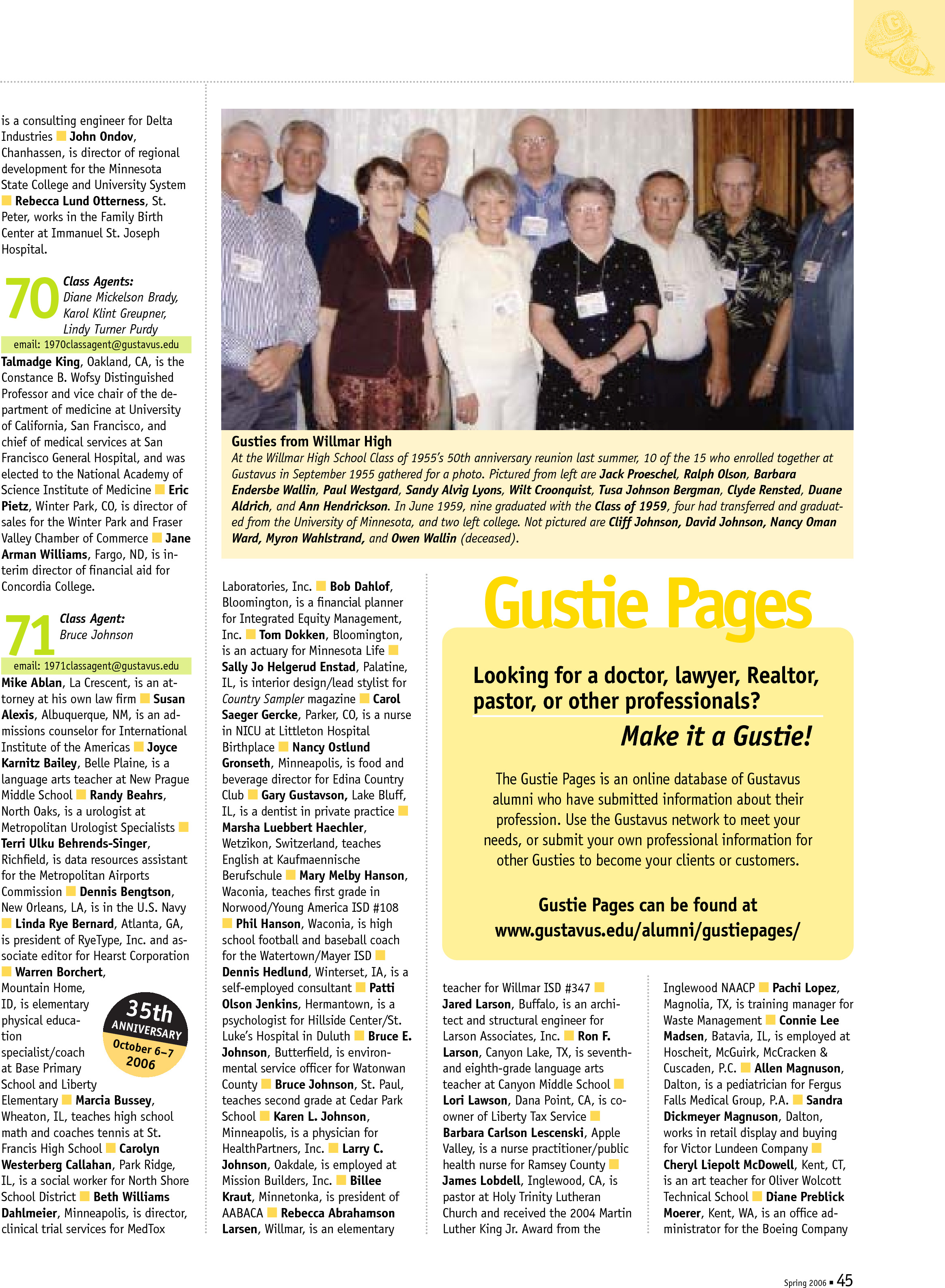 quarterly page