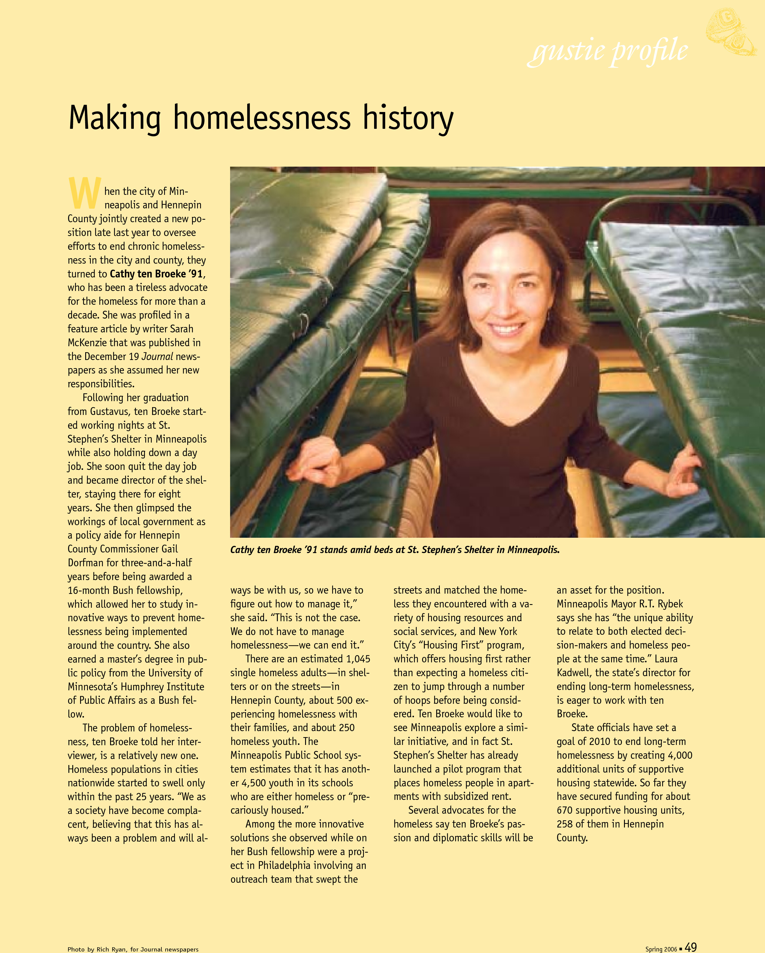 quarterly page