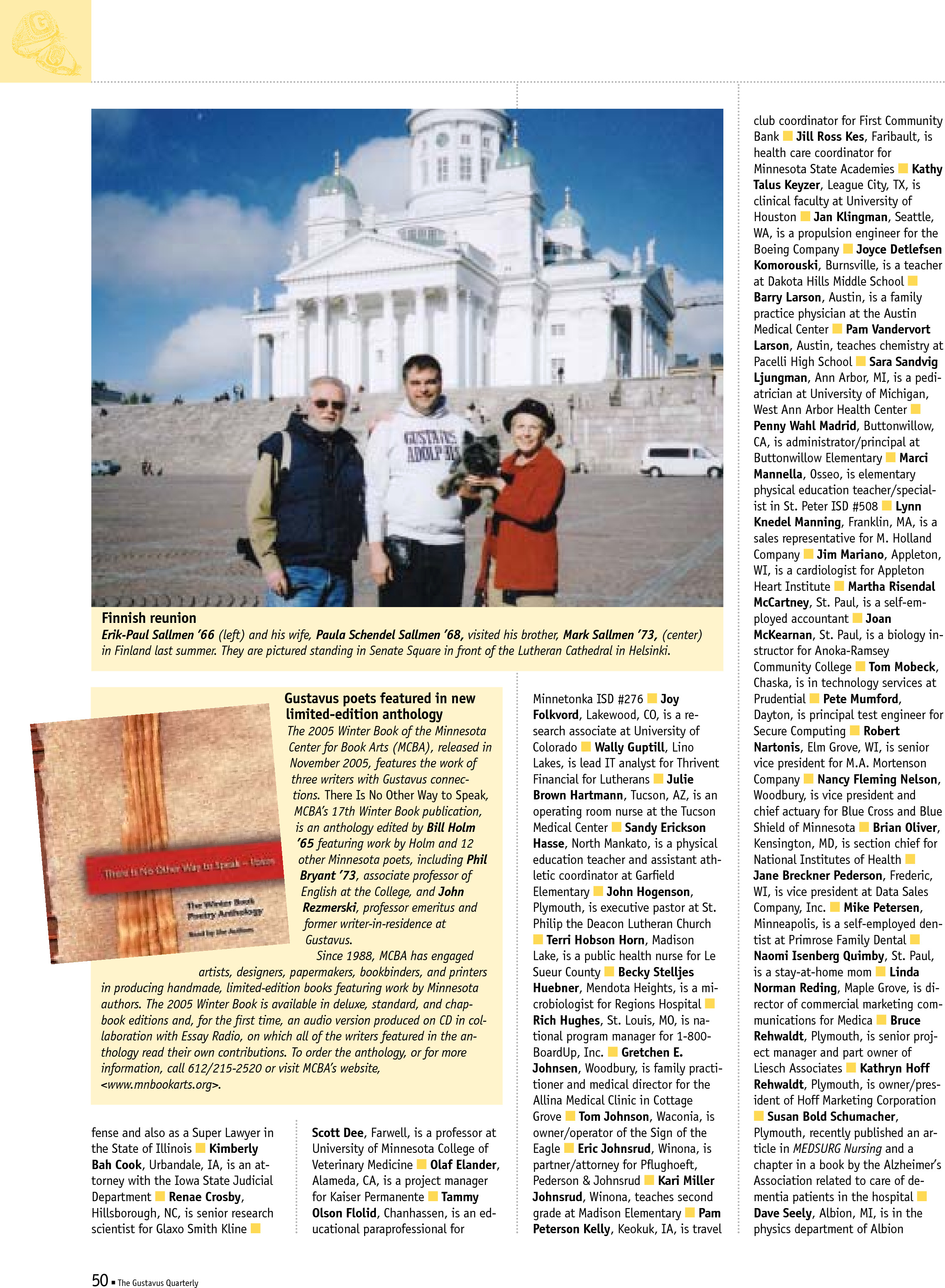 quarterly page