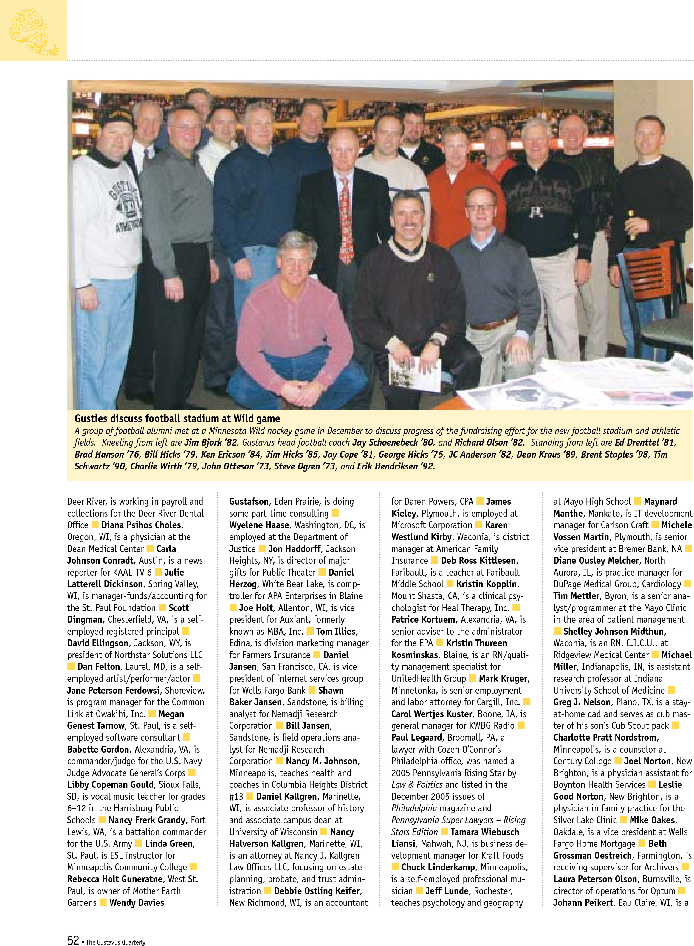 quarterly page