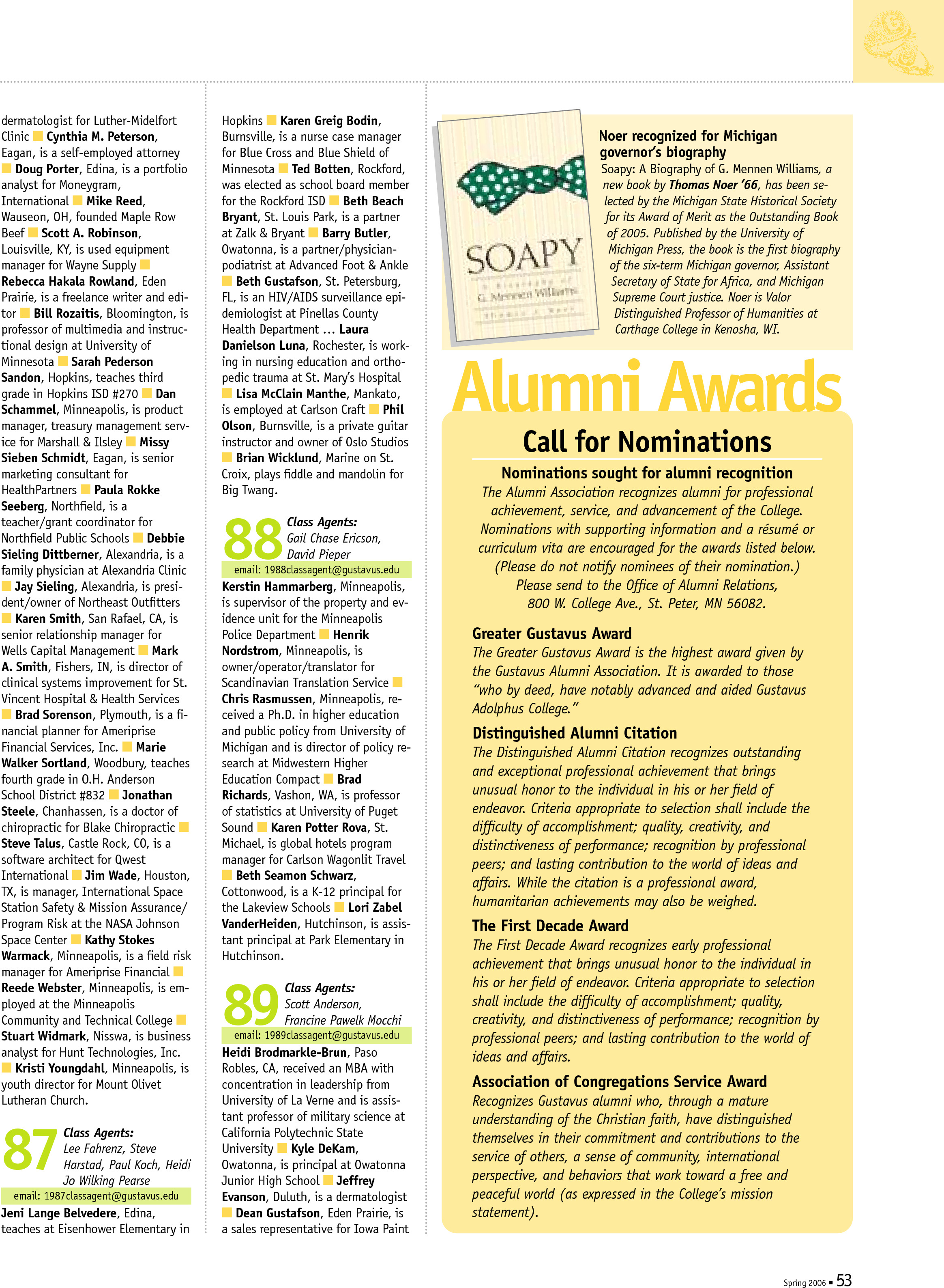 quarterly page
