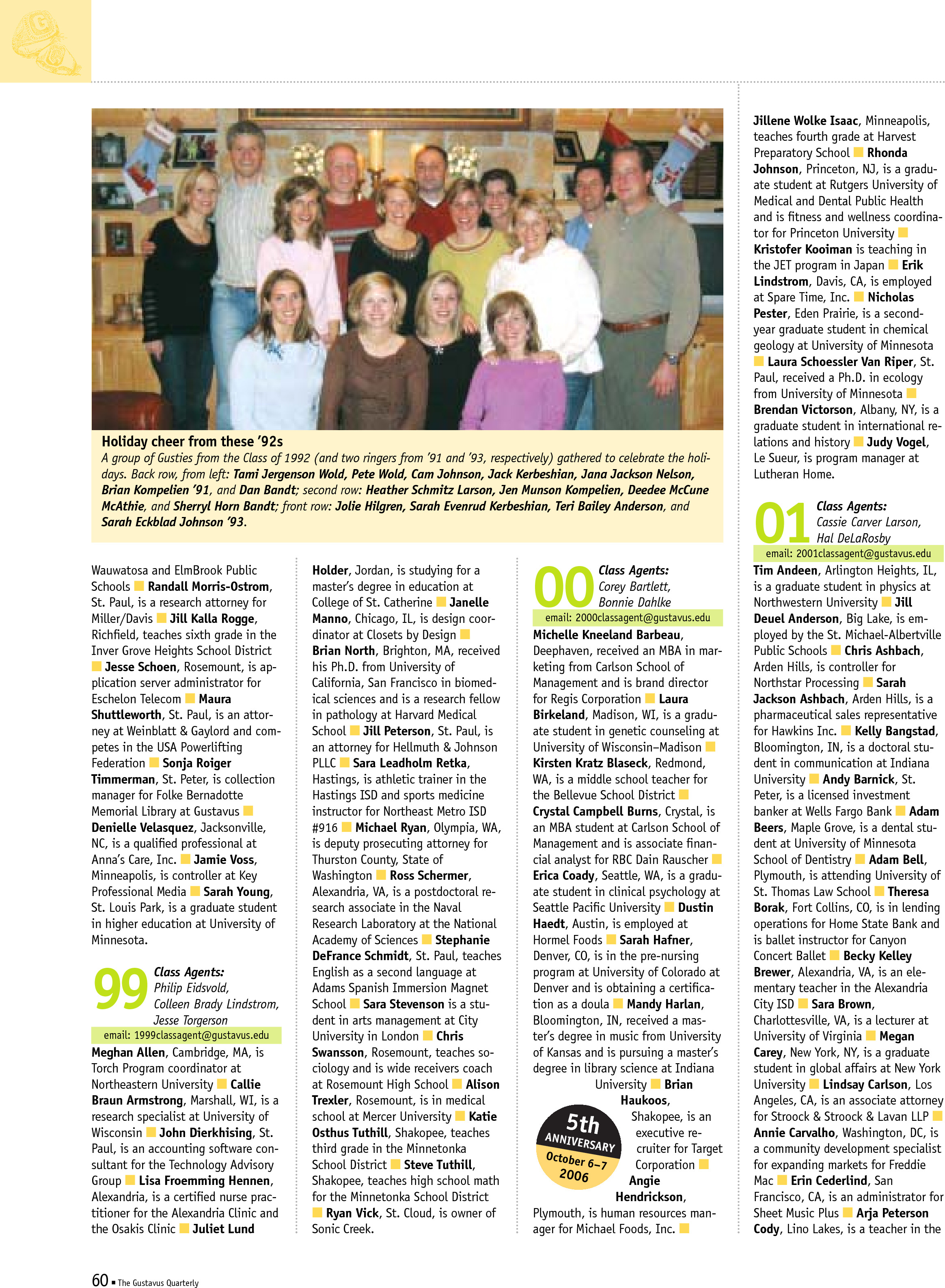 quarterly page