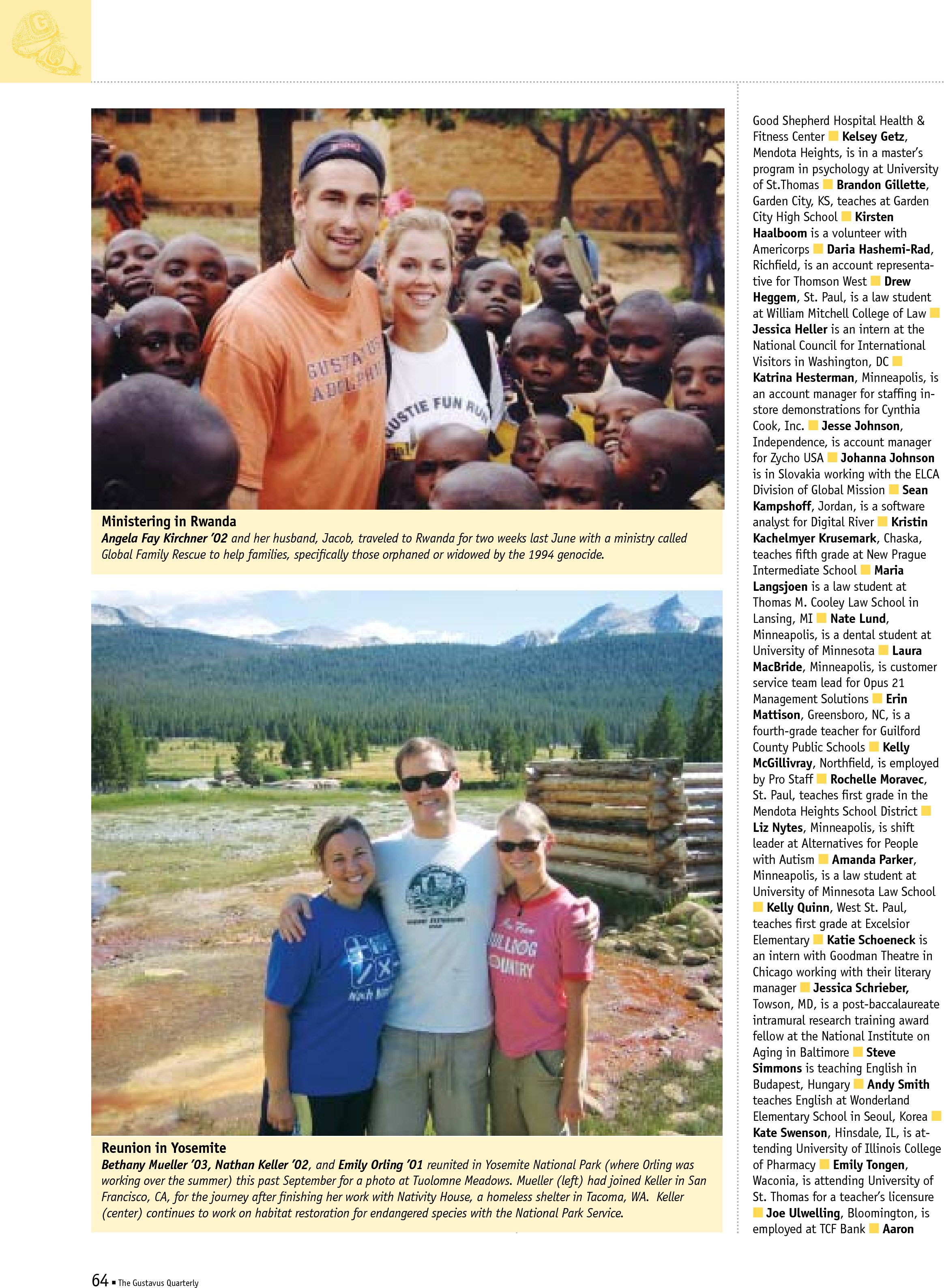 quarterly page