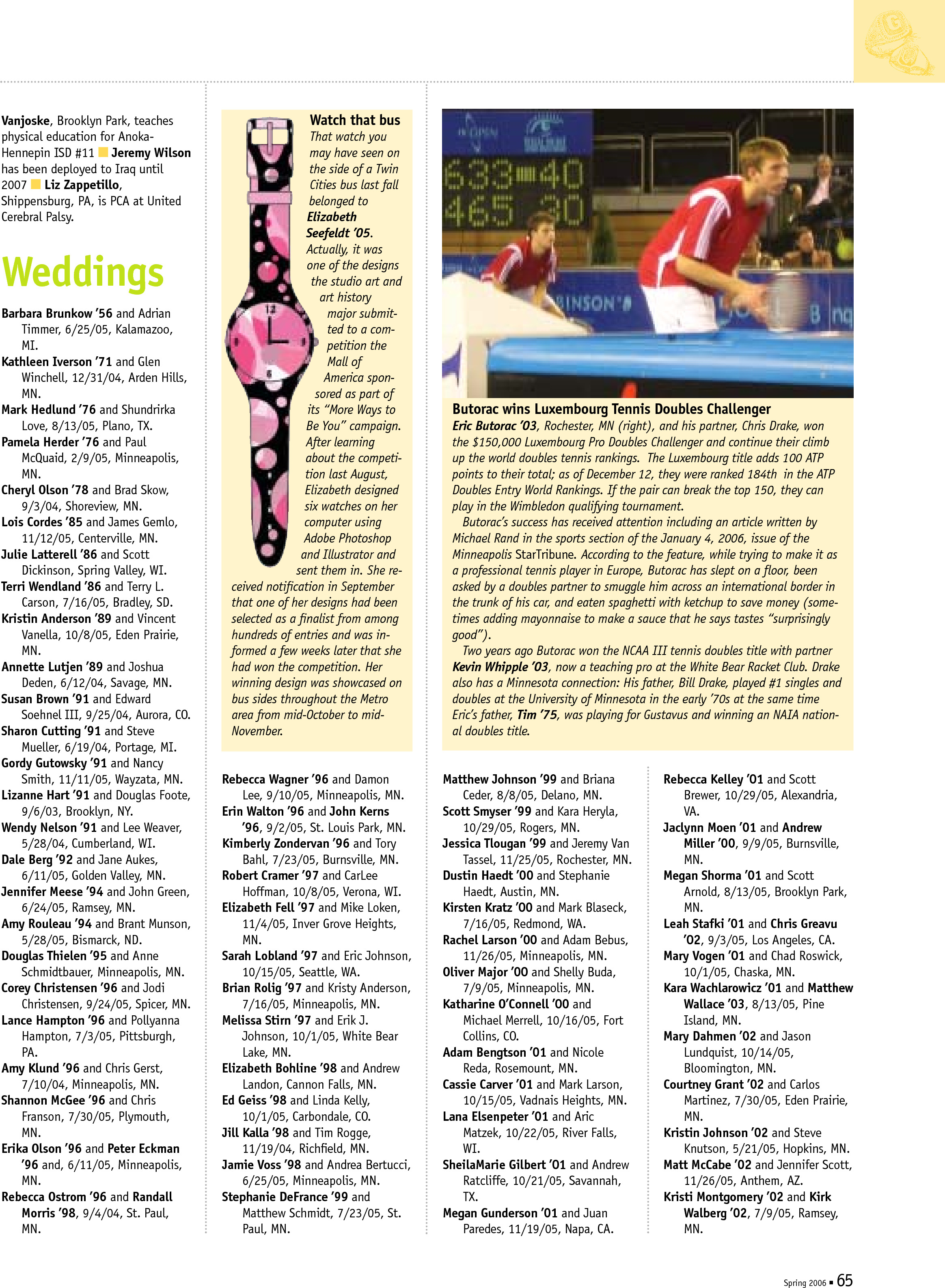 quarterly page