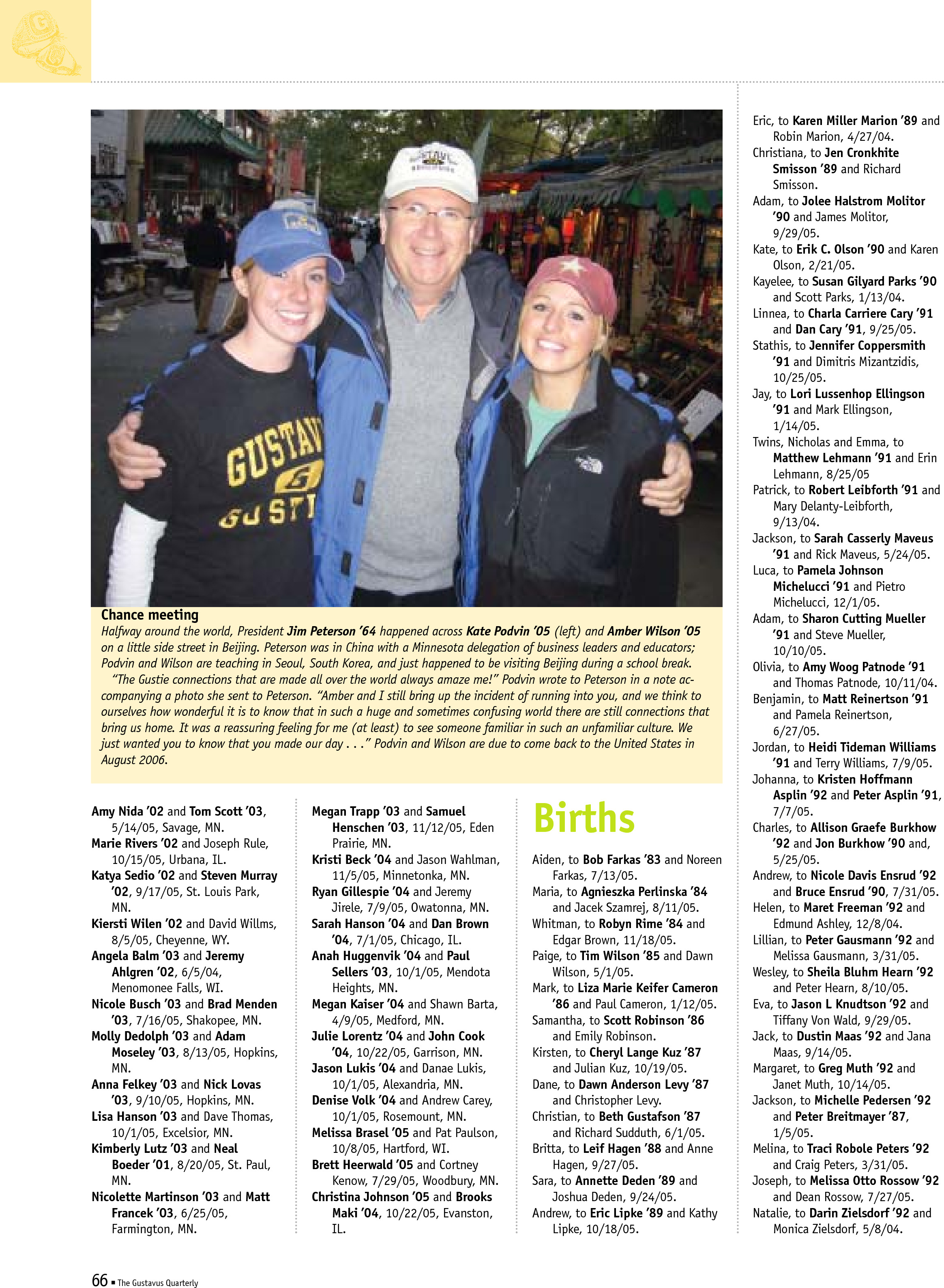 quarterly page