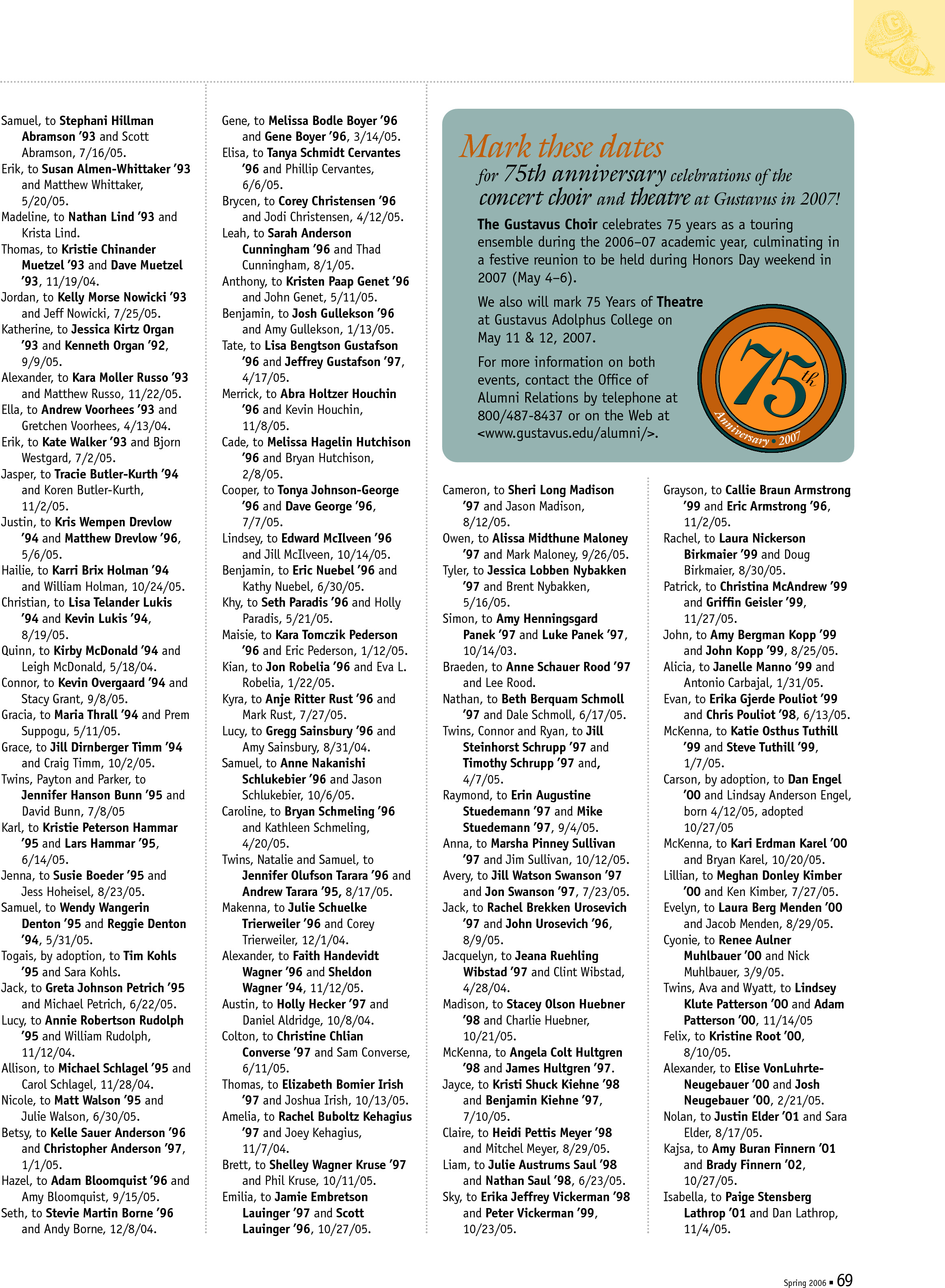 quarterly page