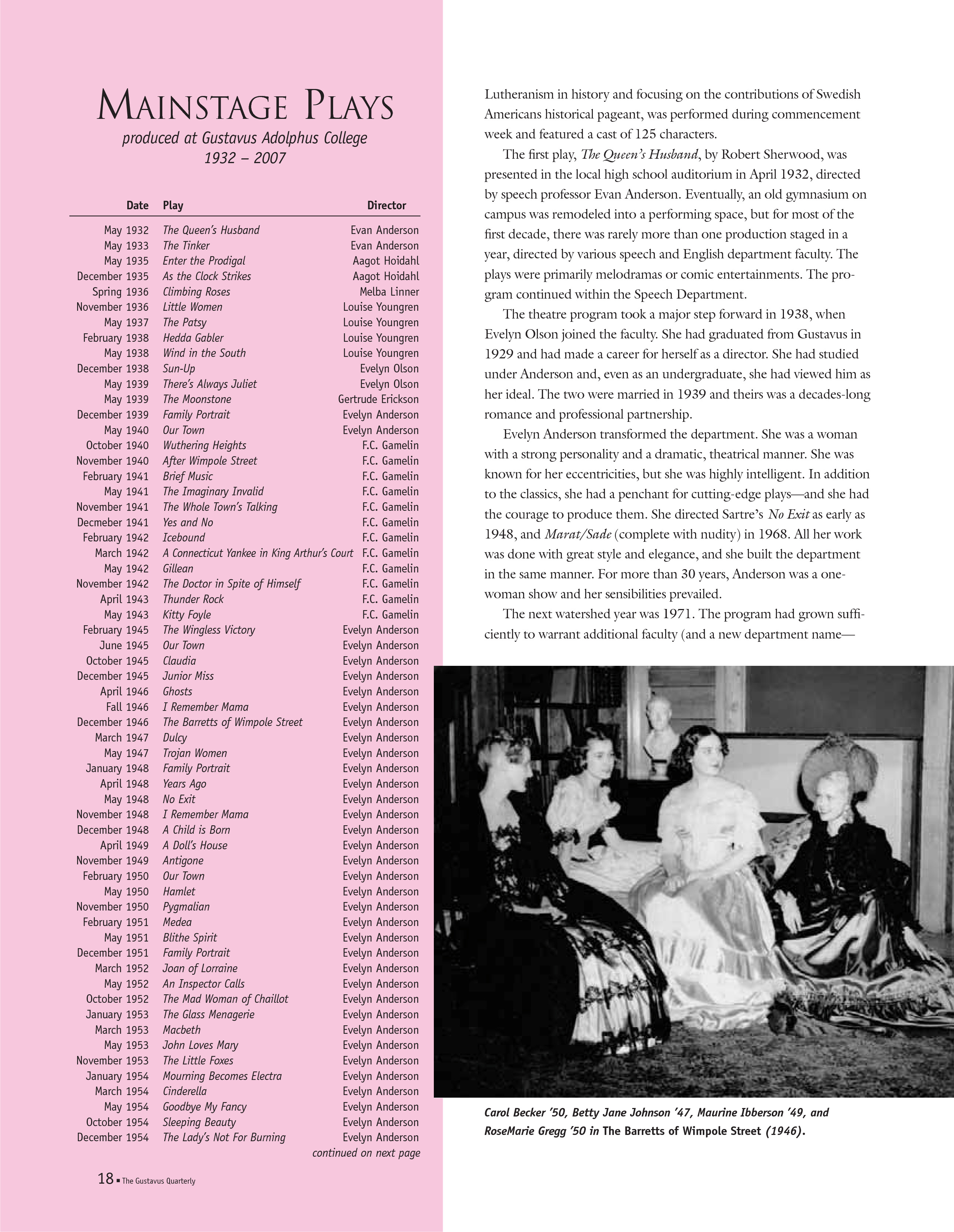 quarterly page