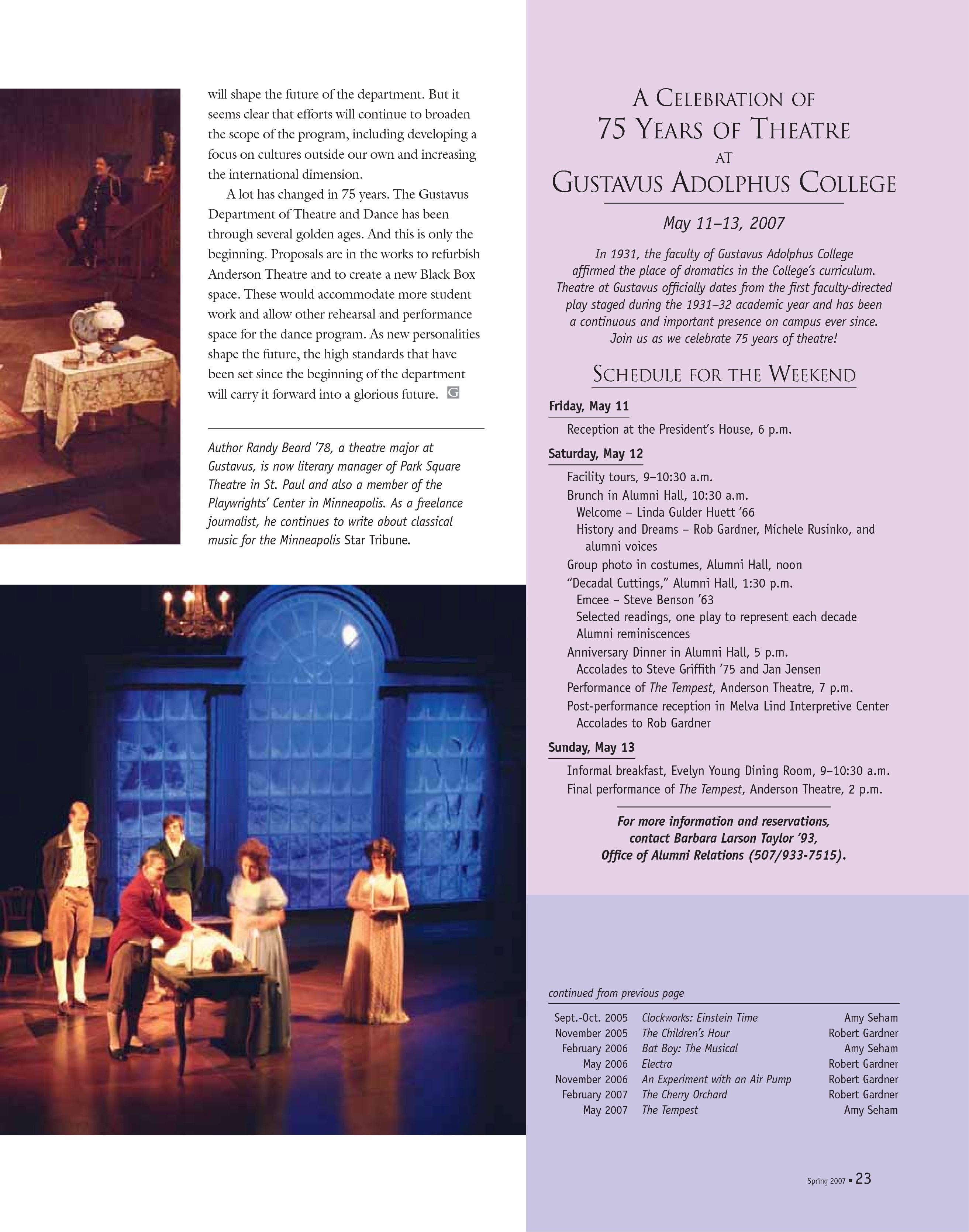 quarterly page