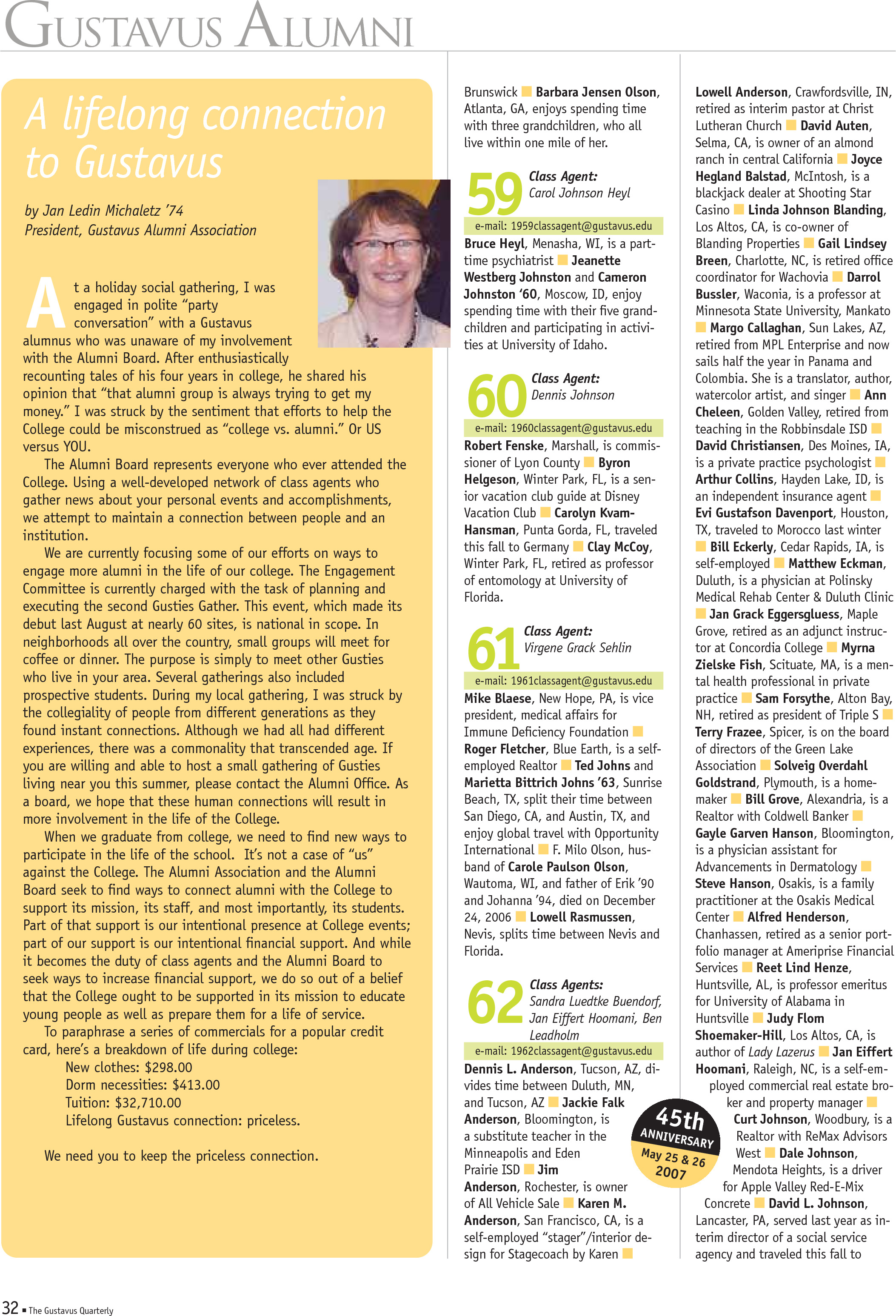 quarterly page