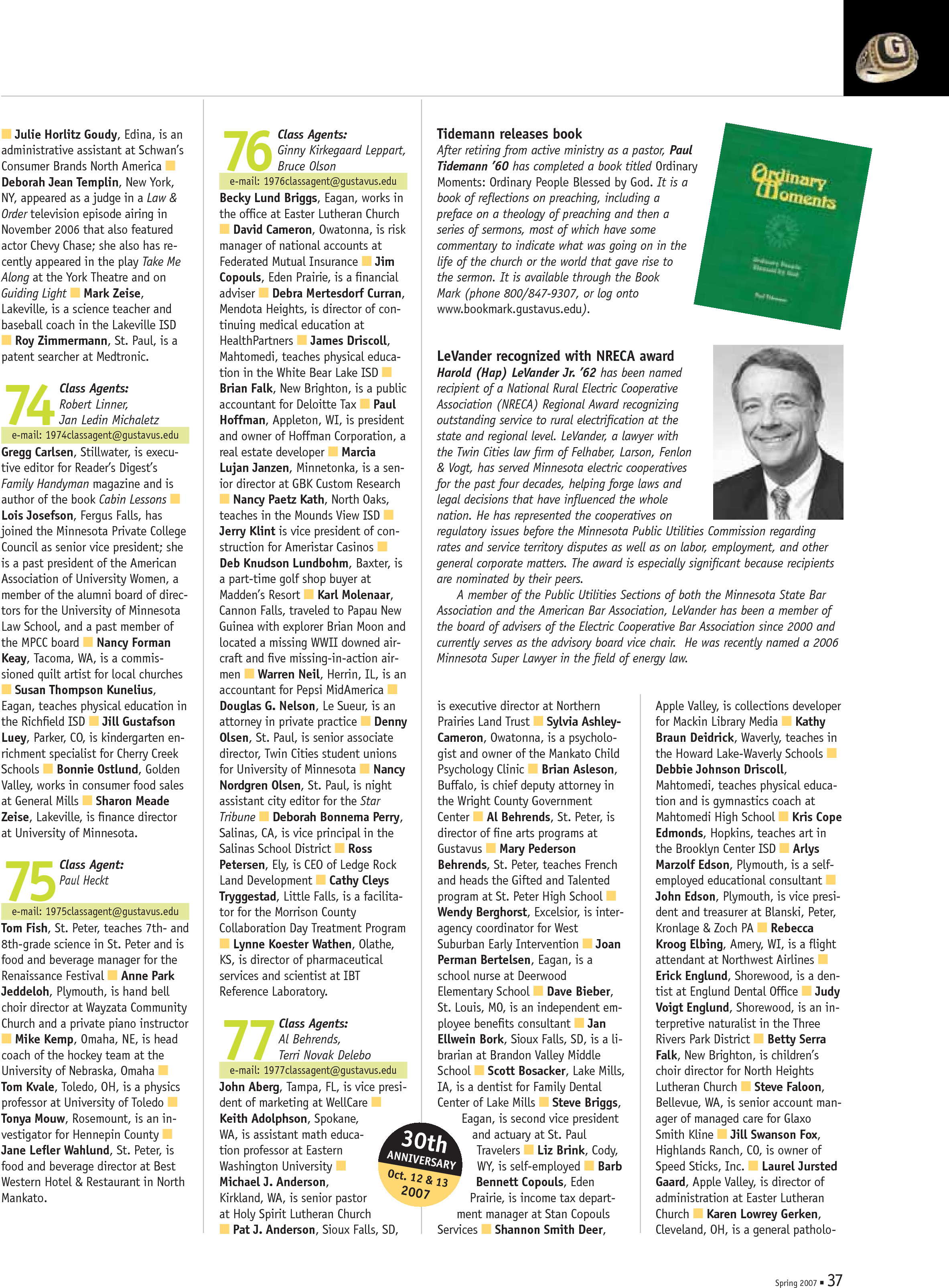 quarterly page