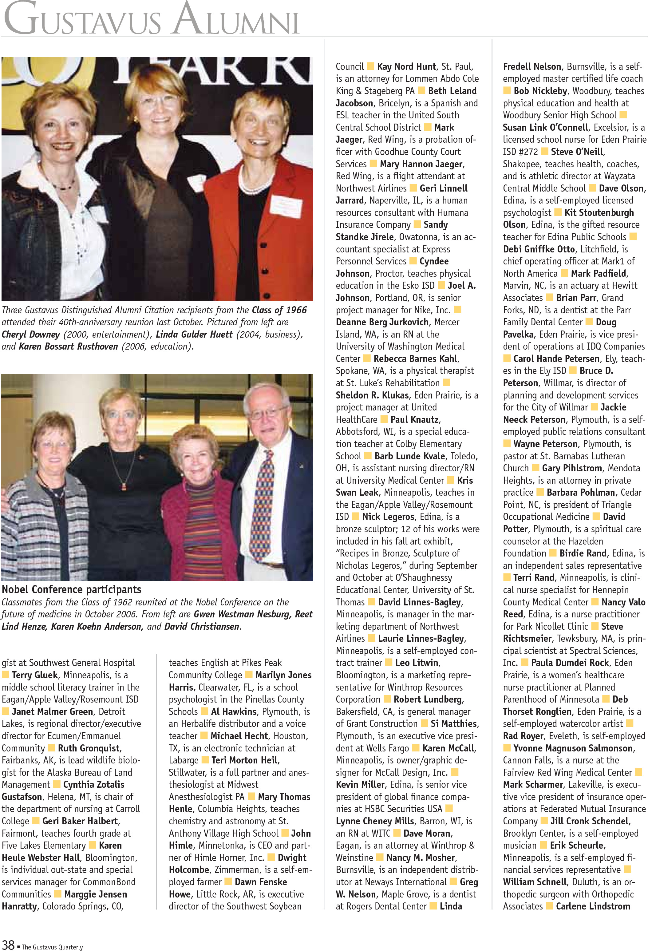 quarterly page