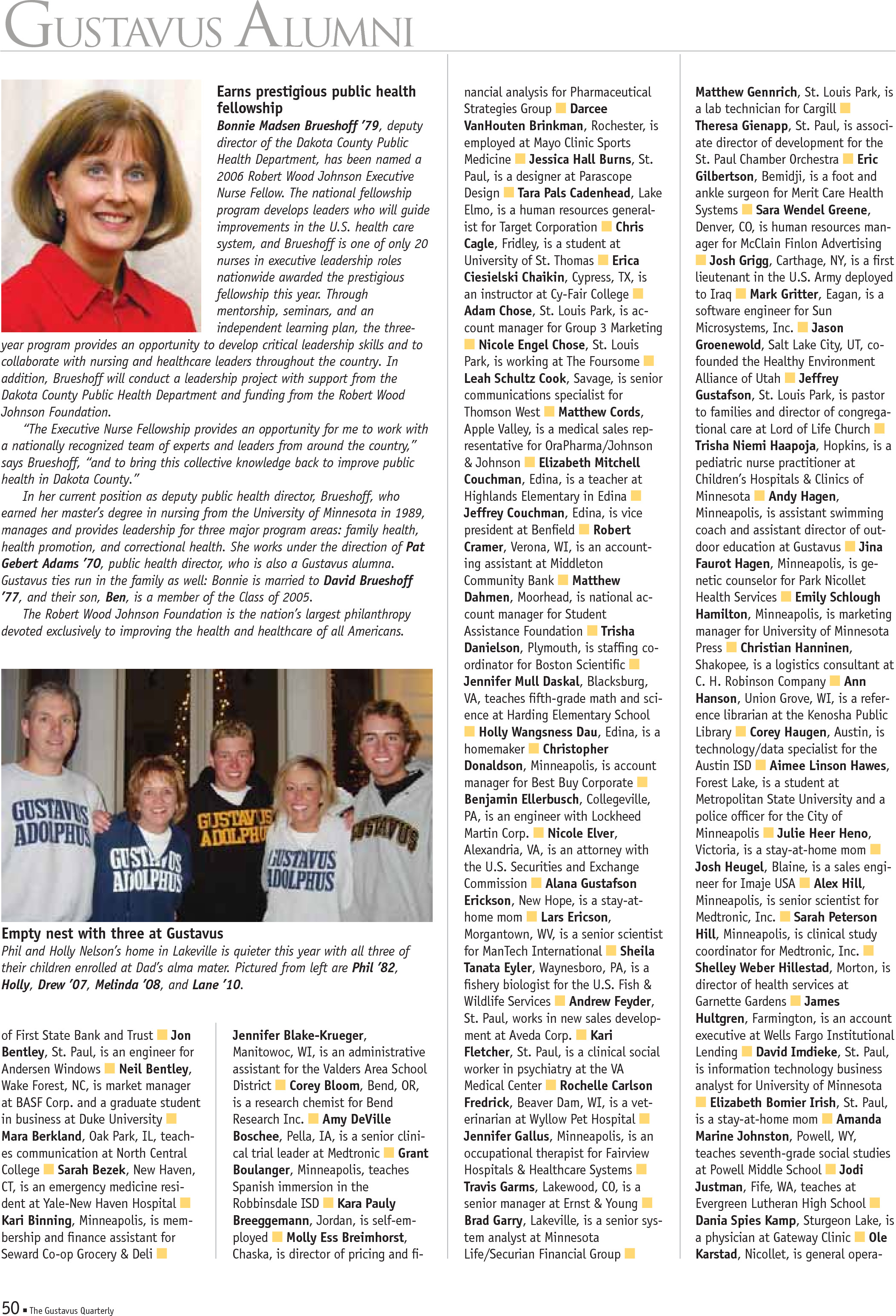 quarterly page