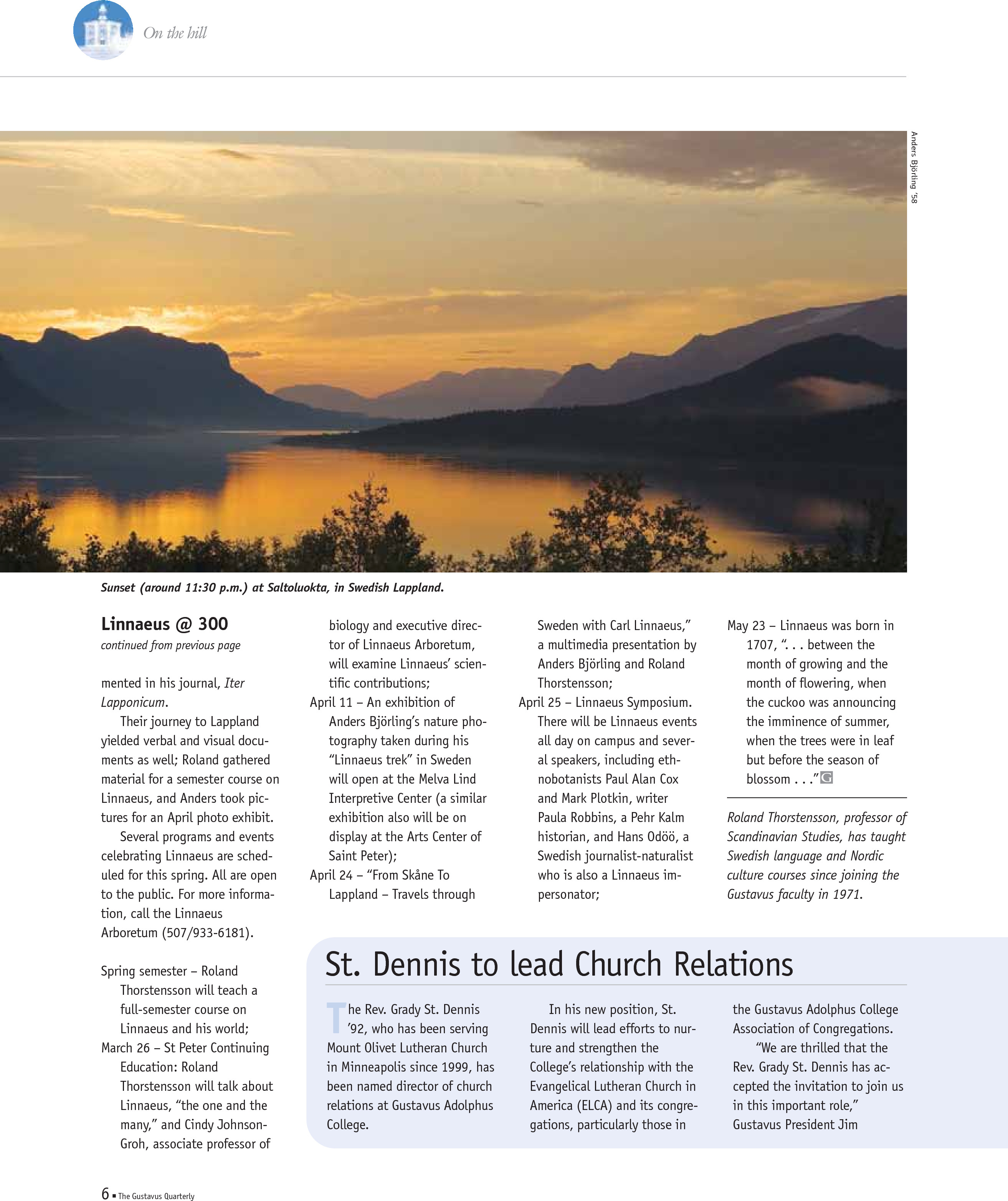 quarterly page