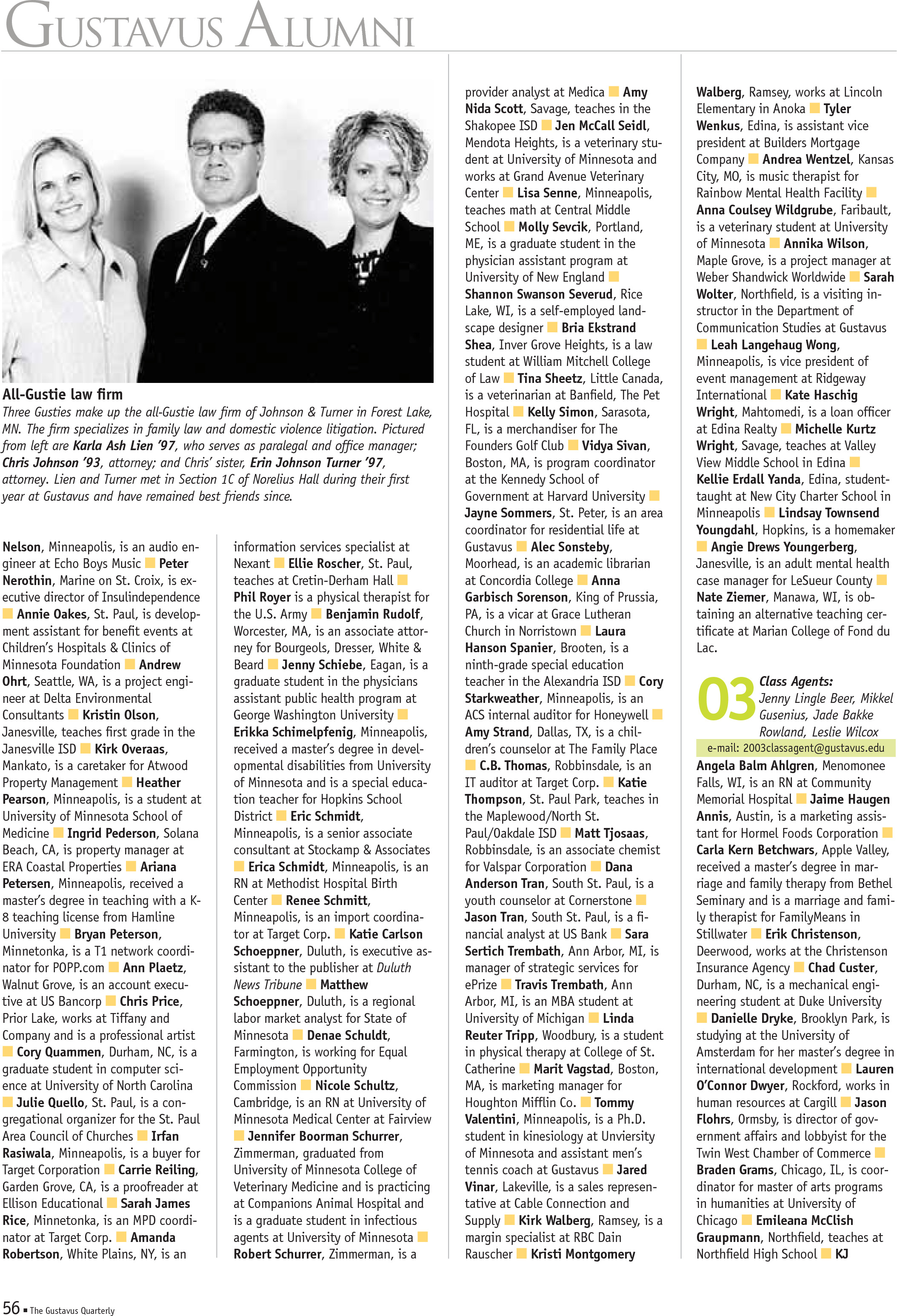 quarterly page