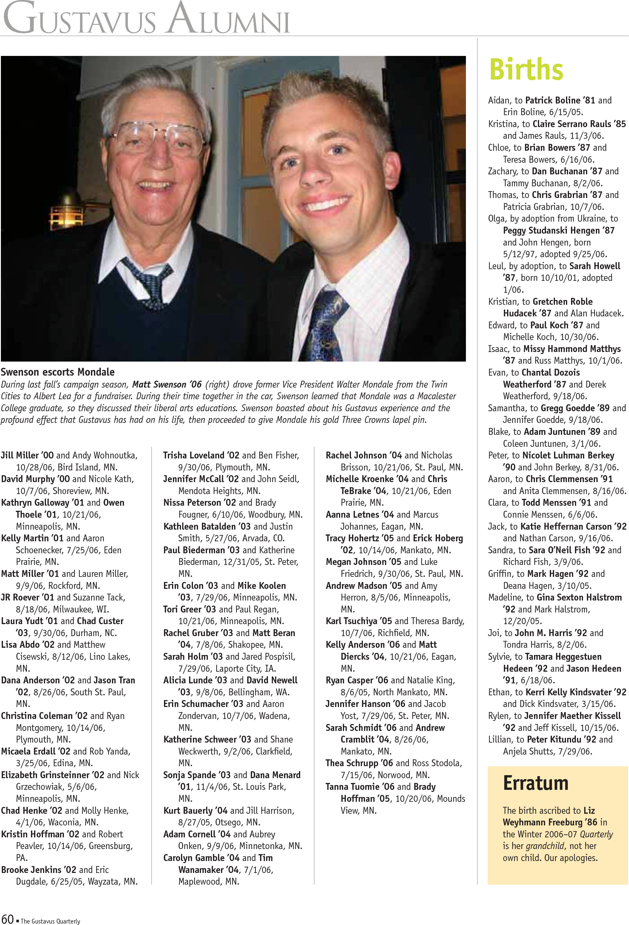quarterly page