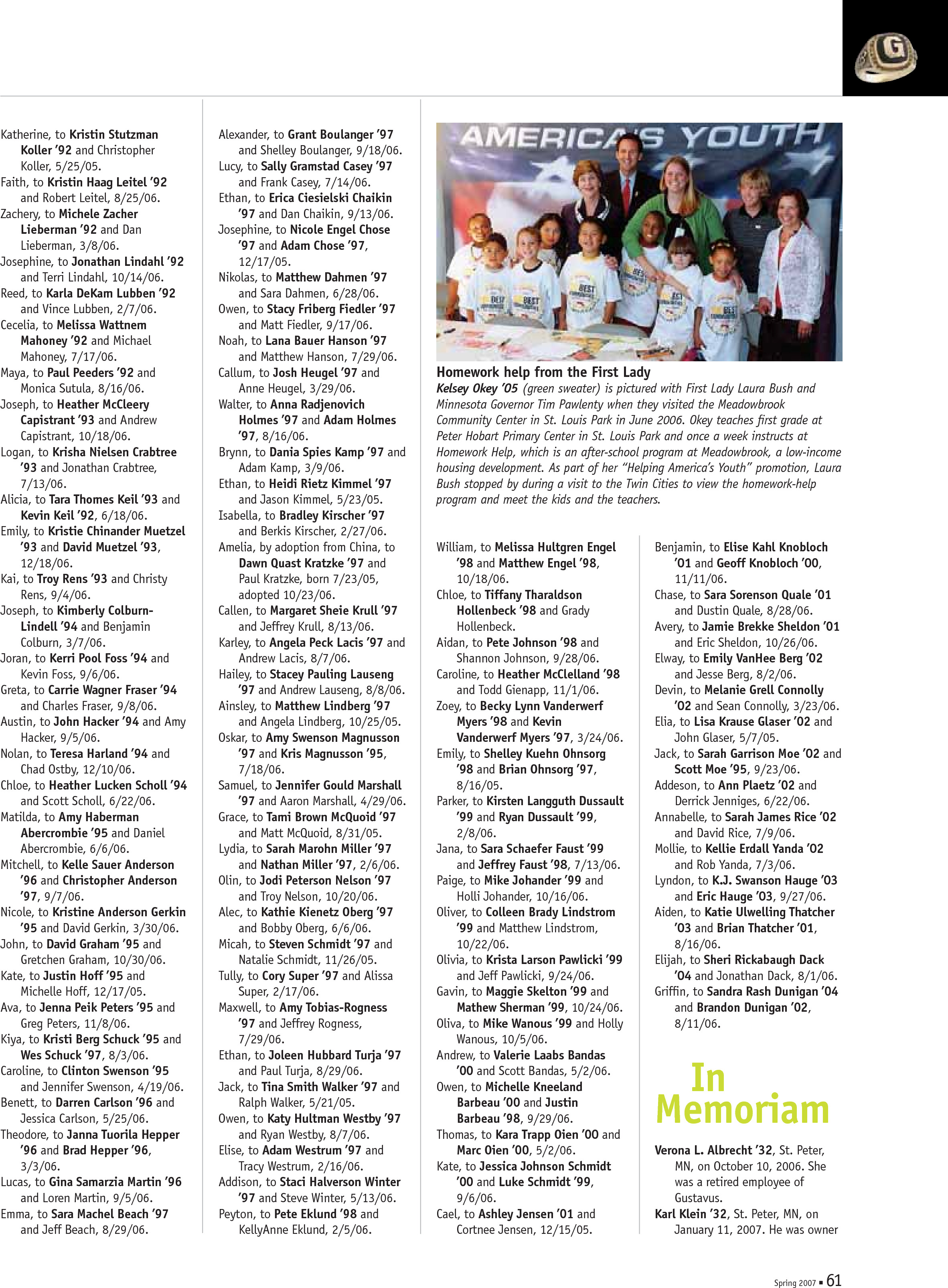 quarterly page