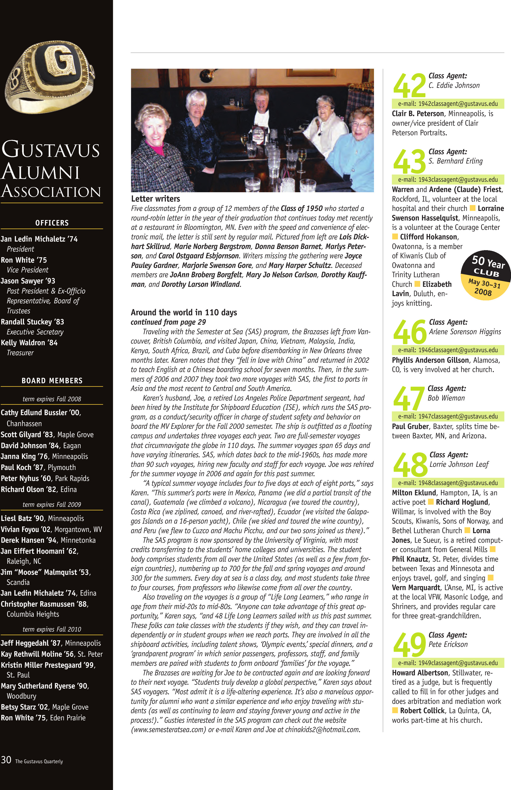 quarterly page
