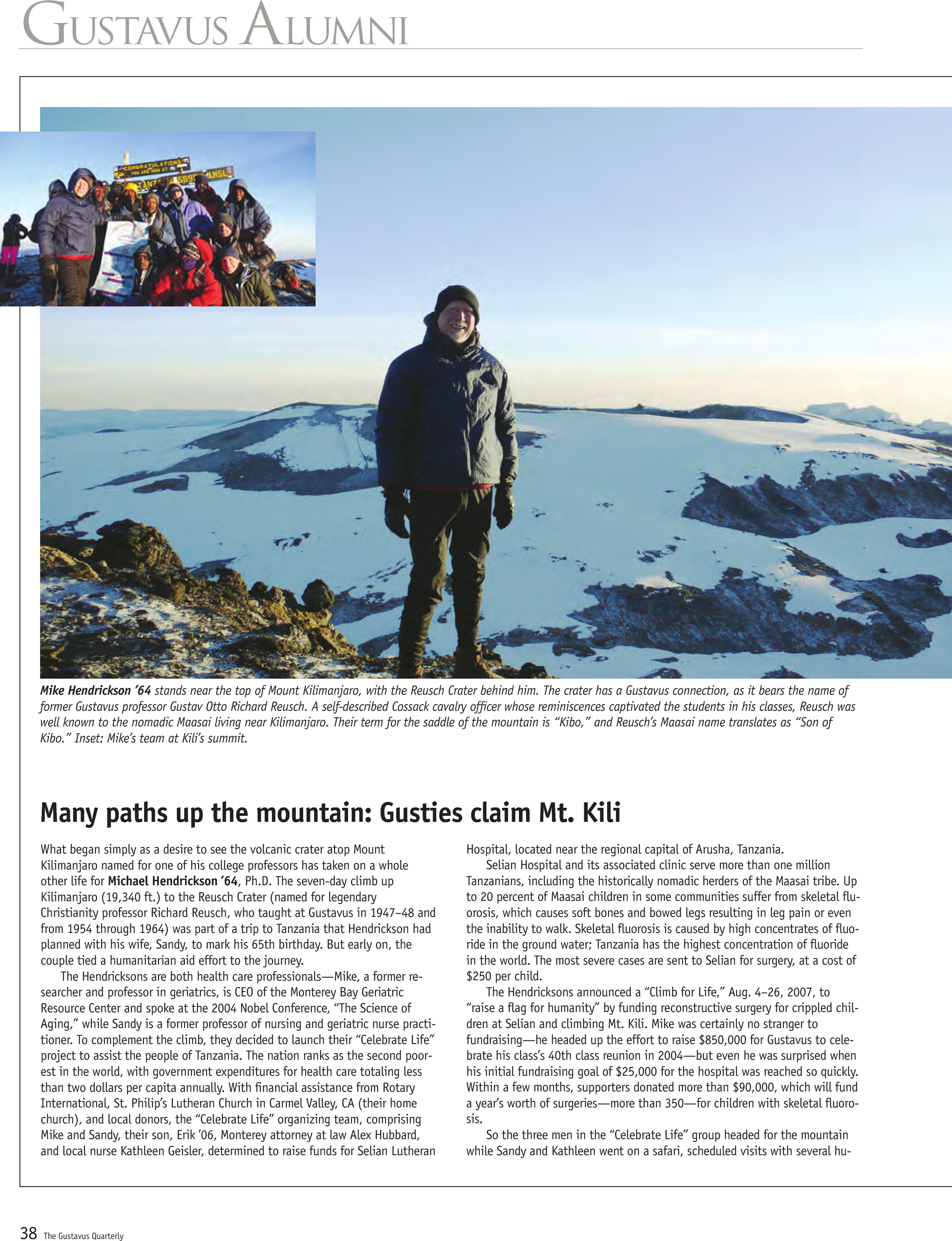 quarterly page