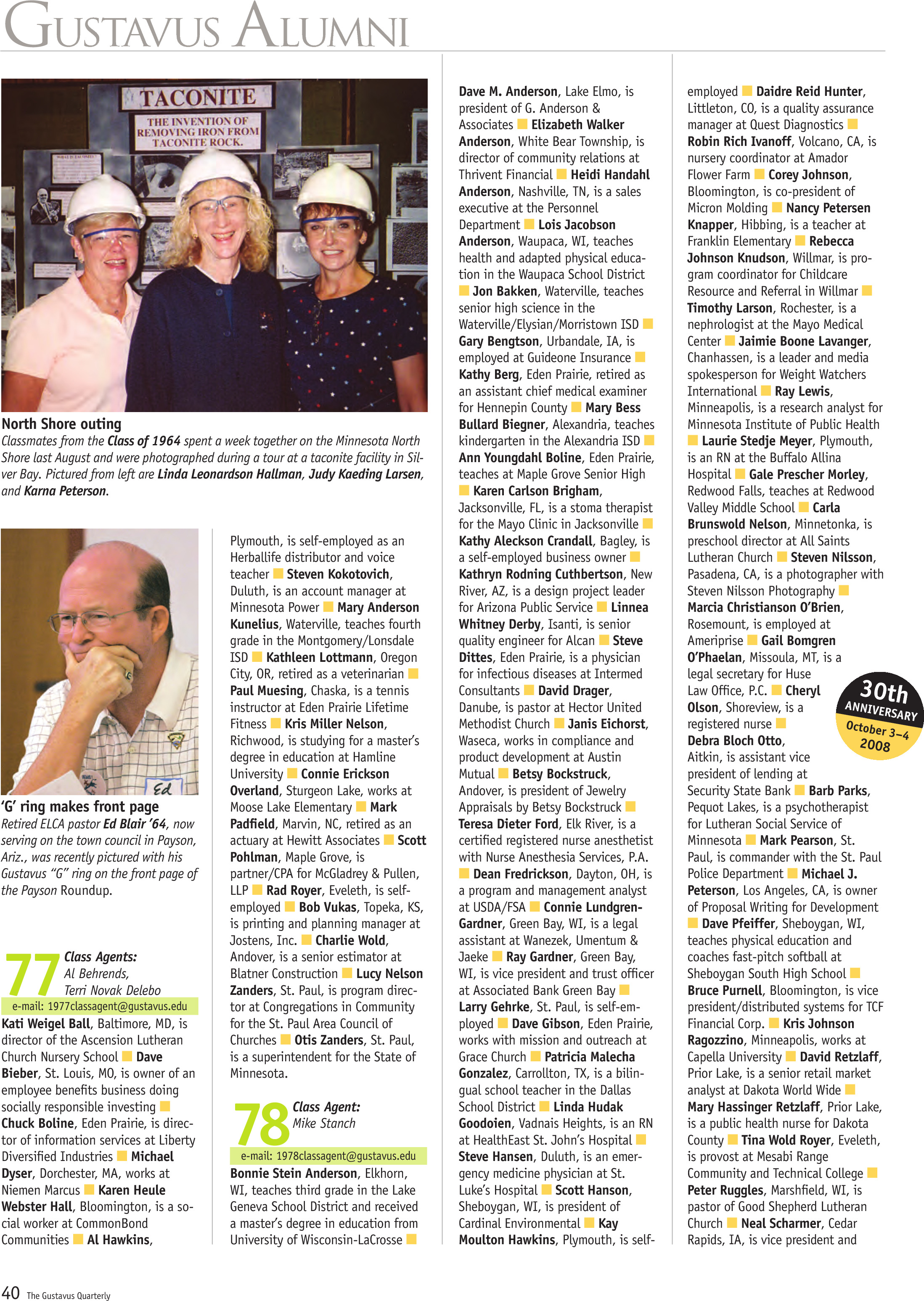quarterly page