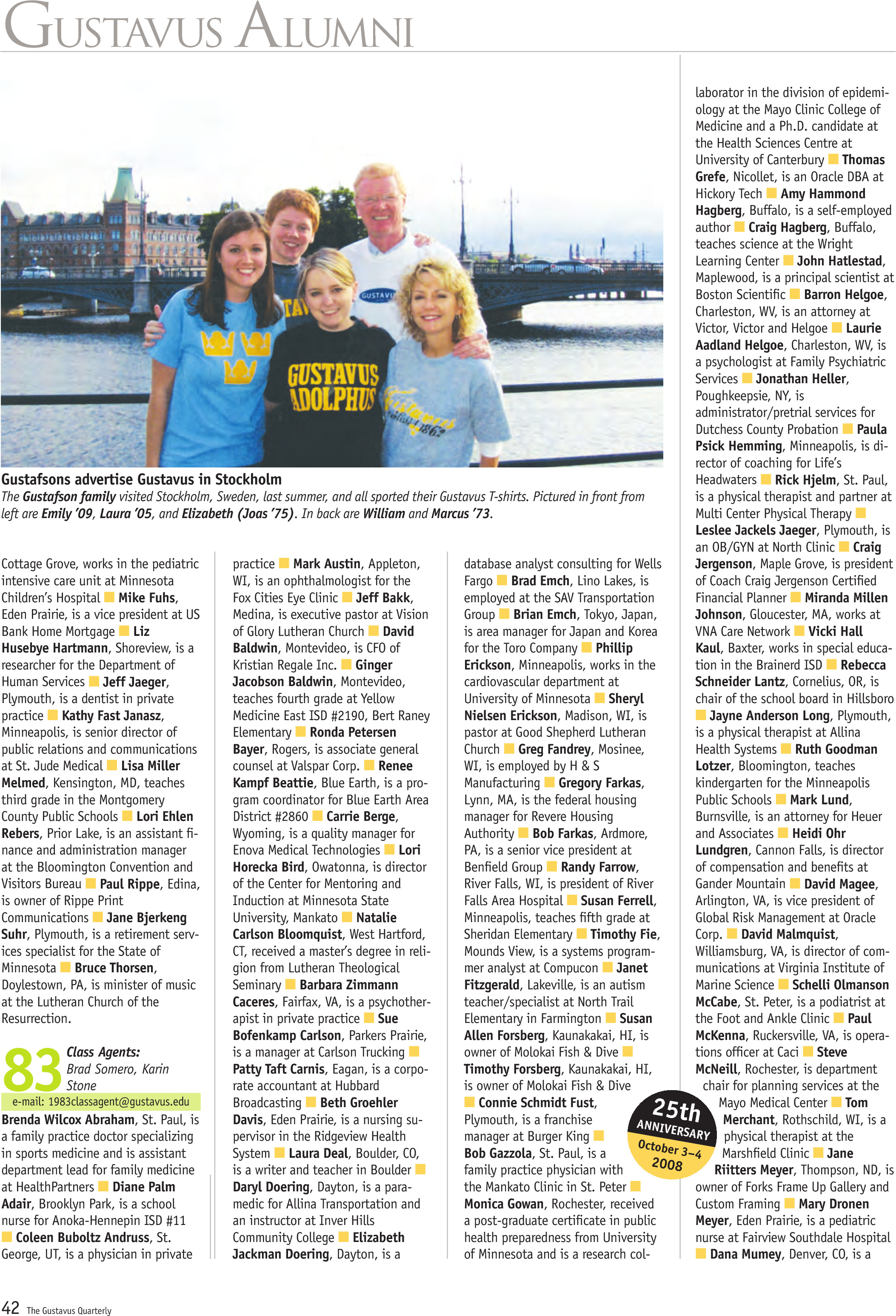 quarterly page