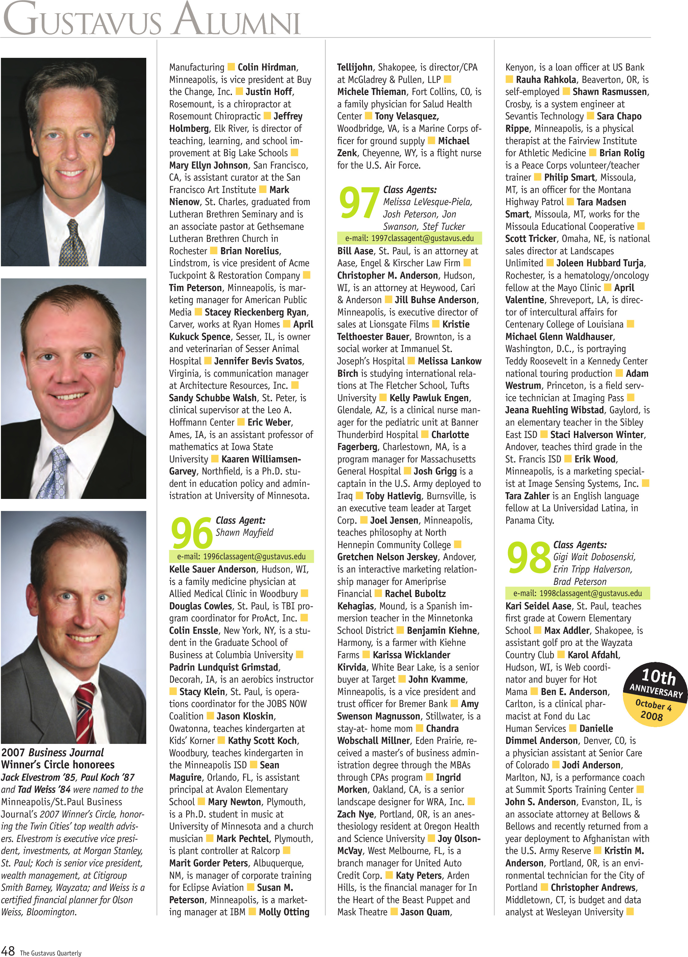 quarterly page