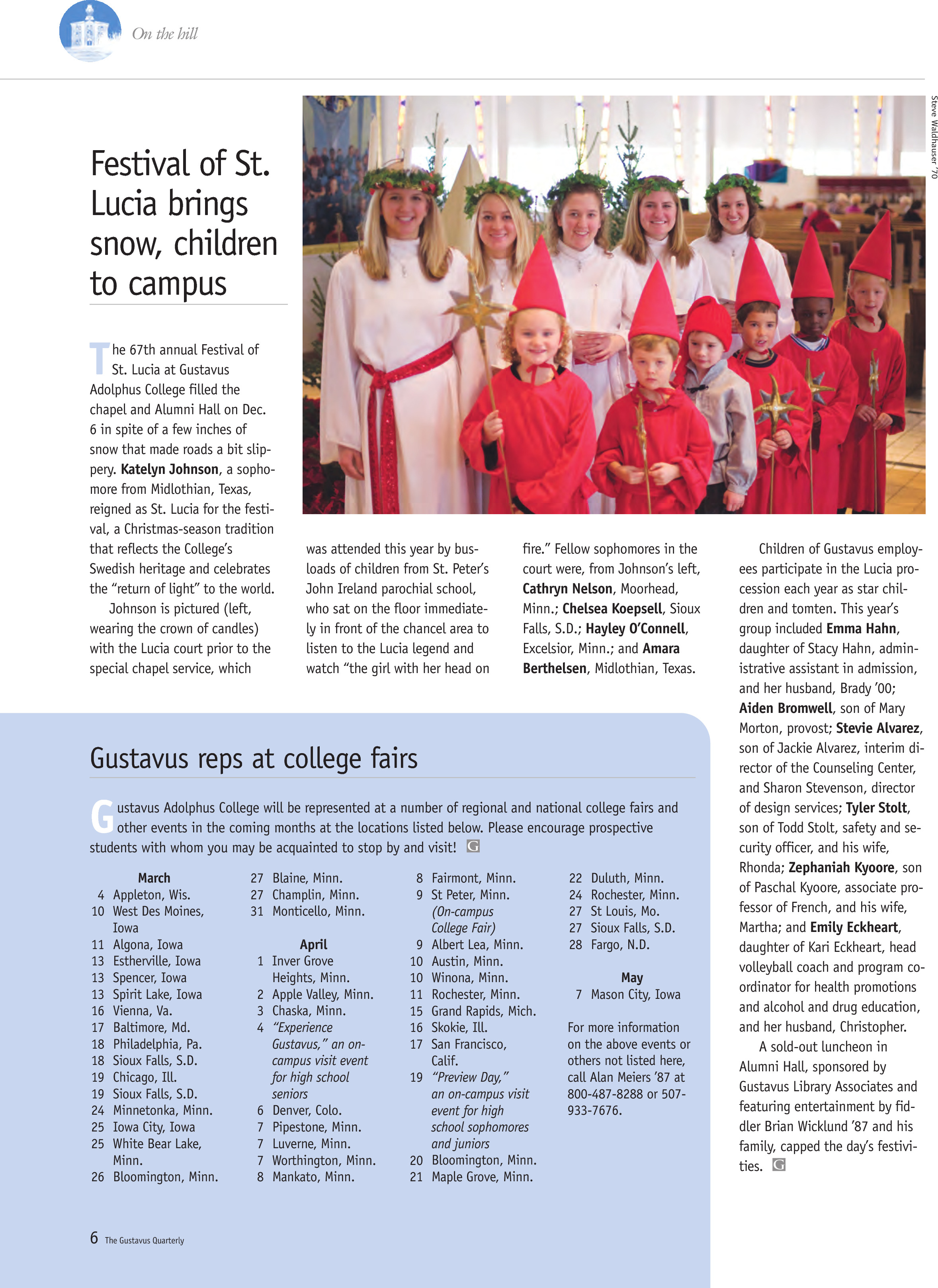 quarterly page