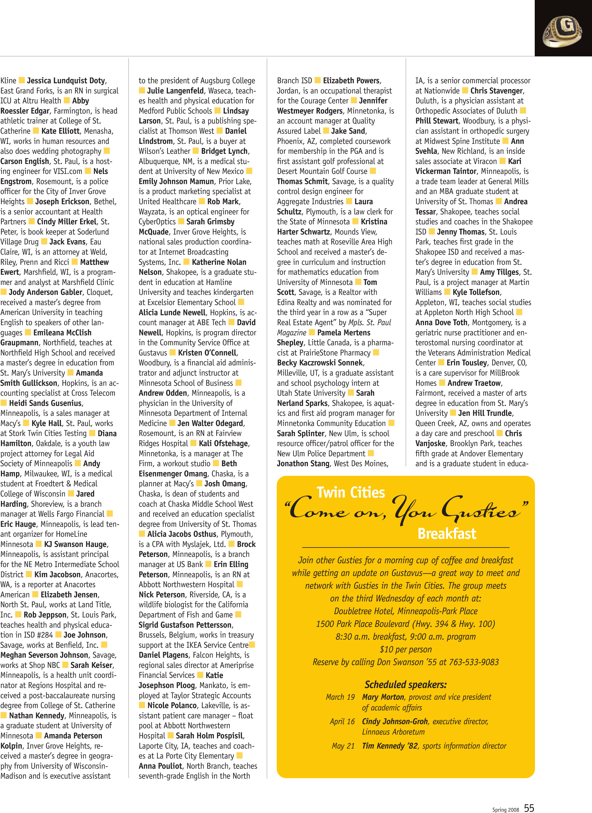quarterly page