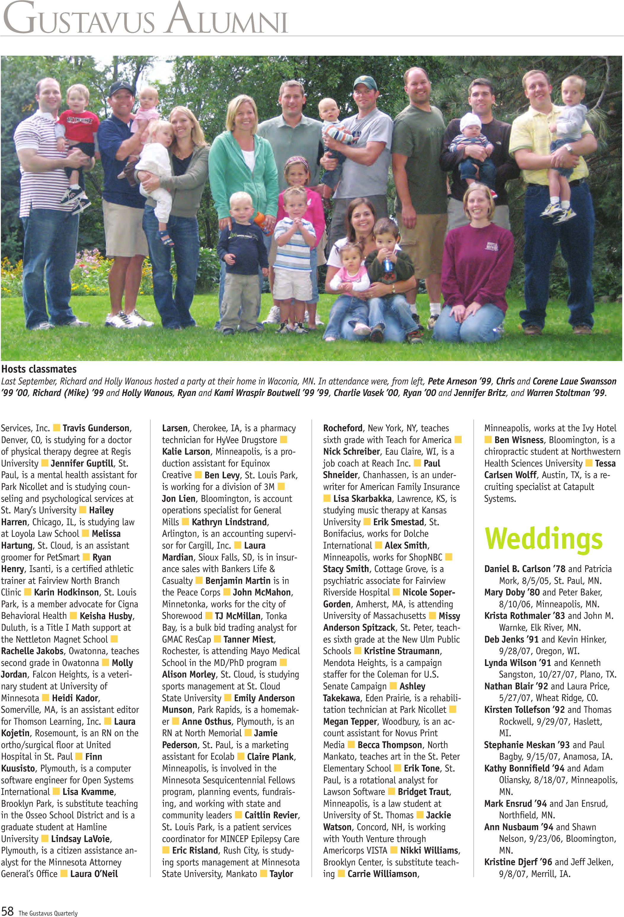 quarterly page