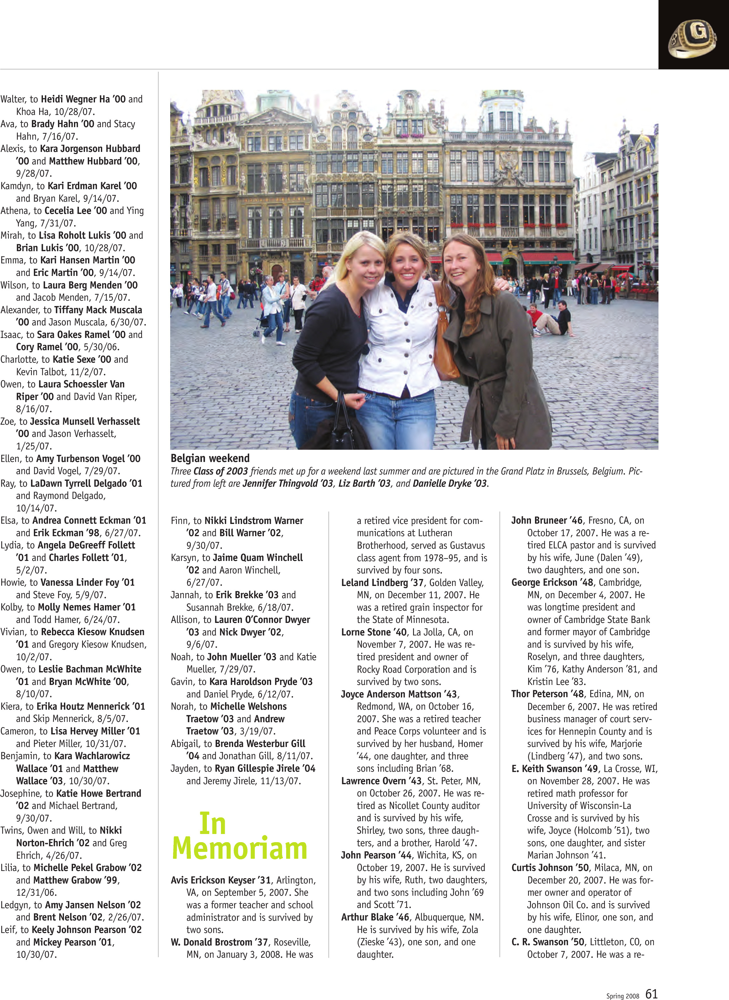 quarterly page