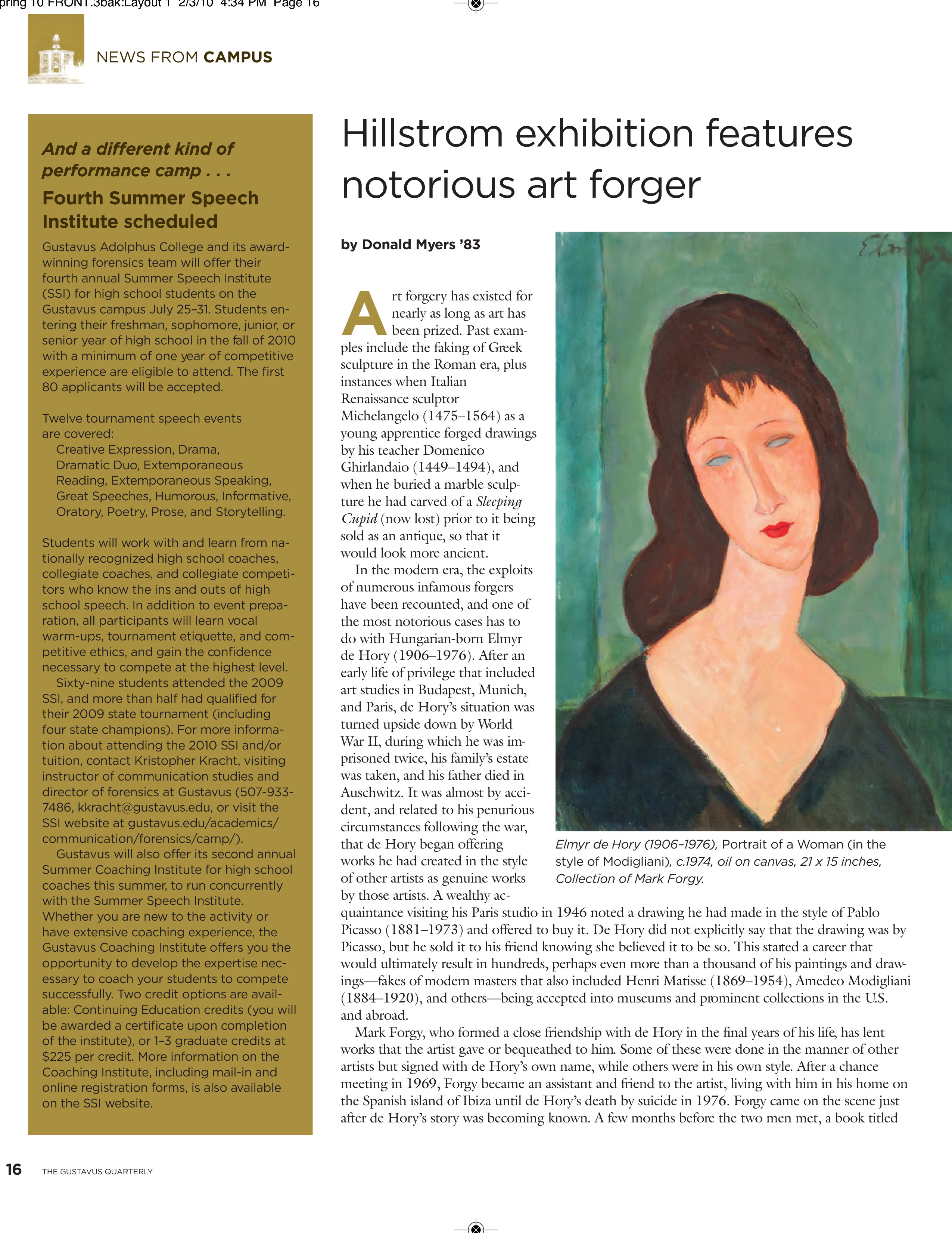 quarterly page