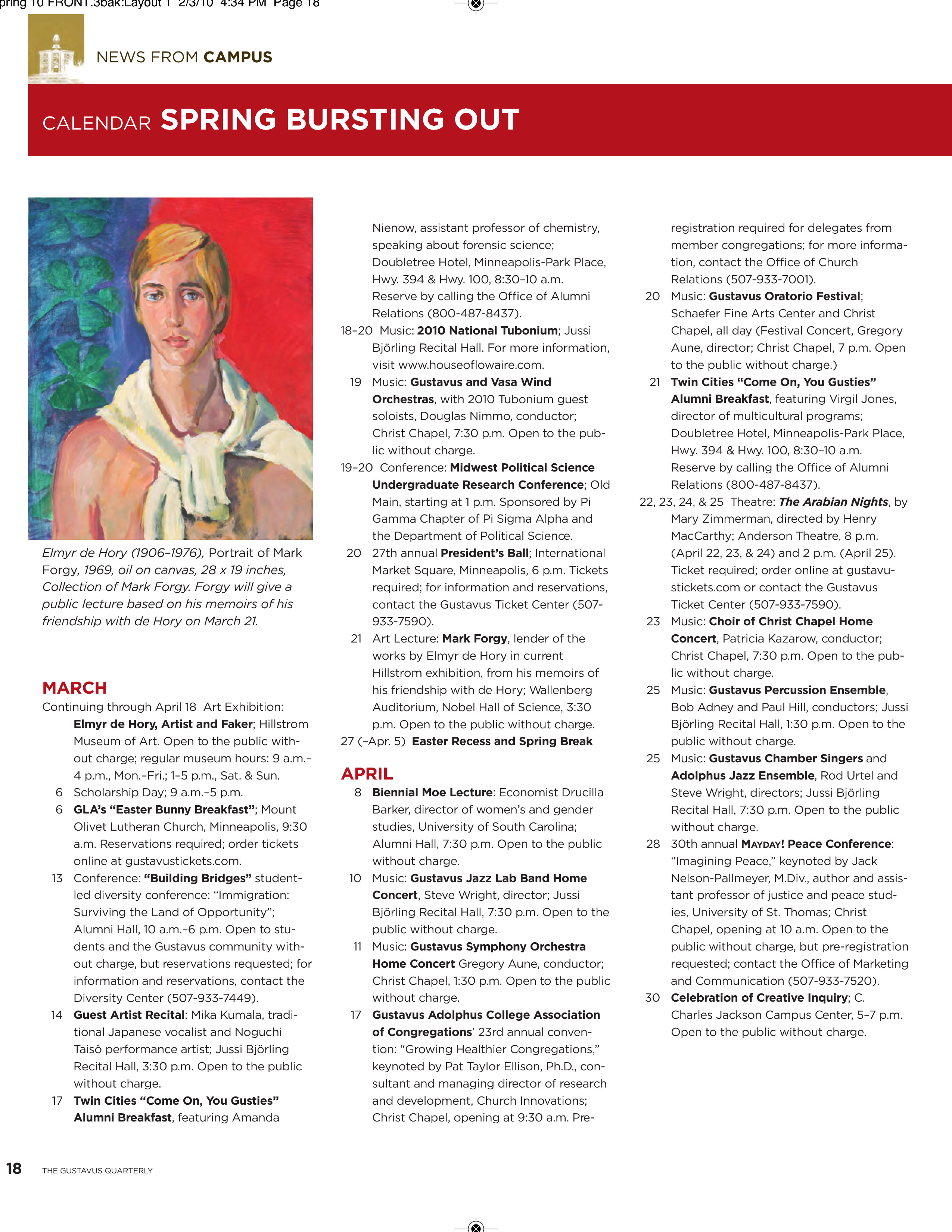 quarterly page