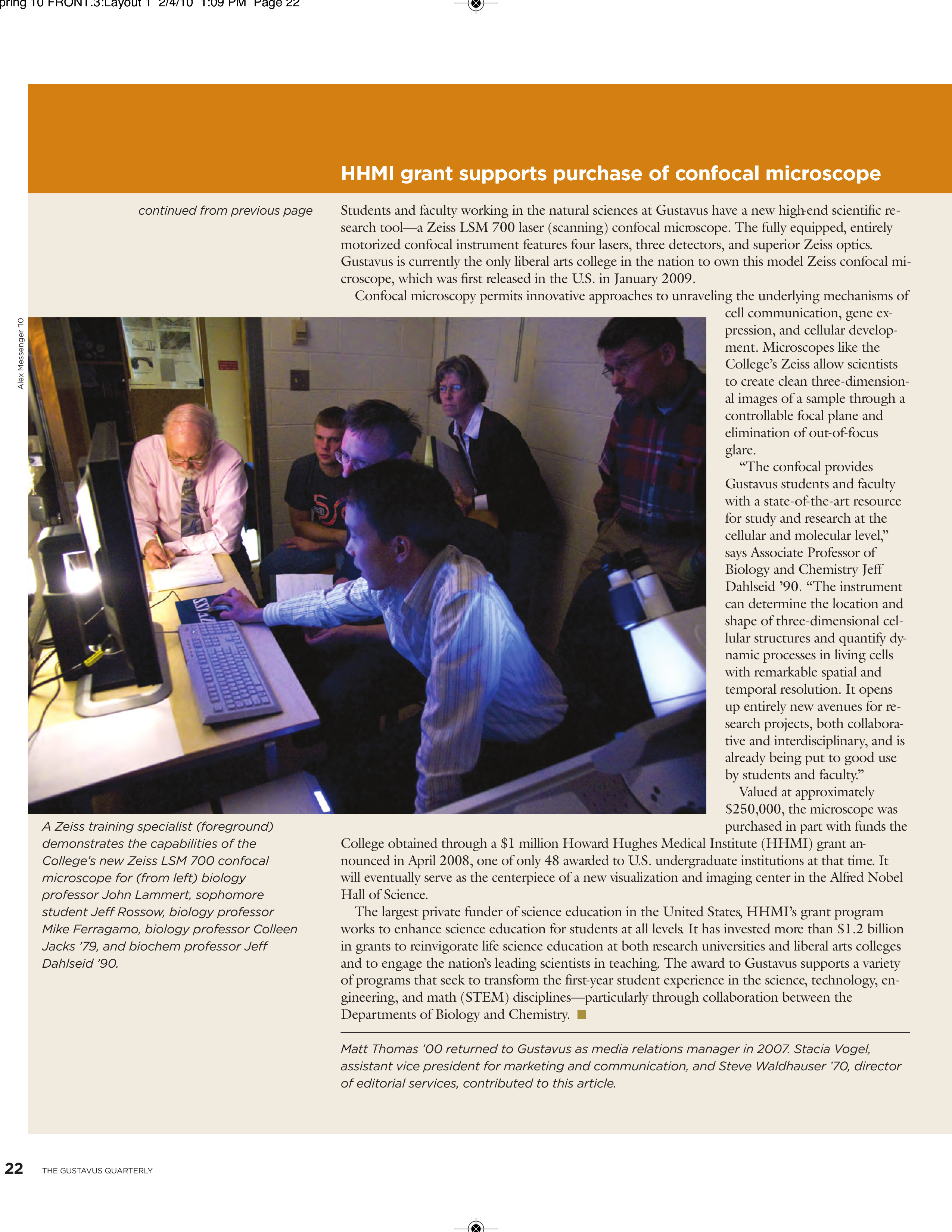 quarterly page