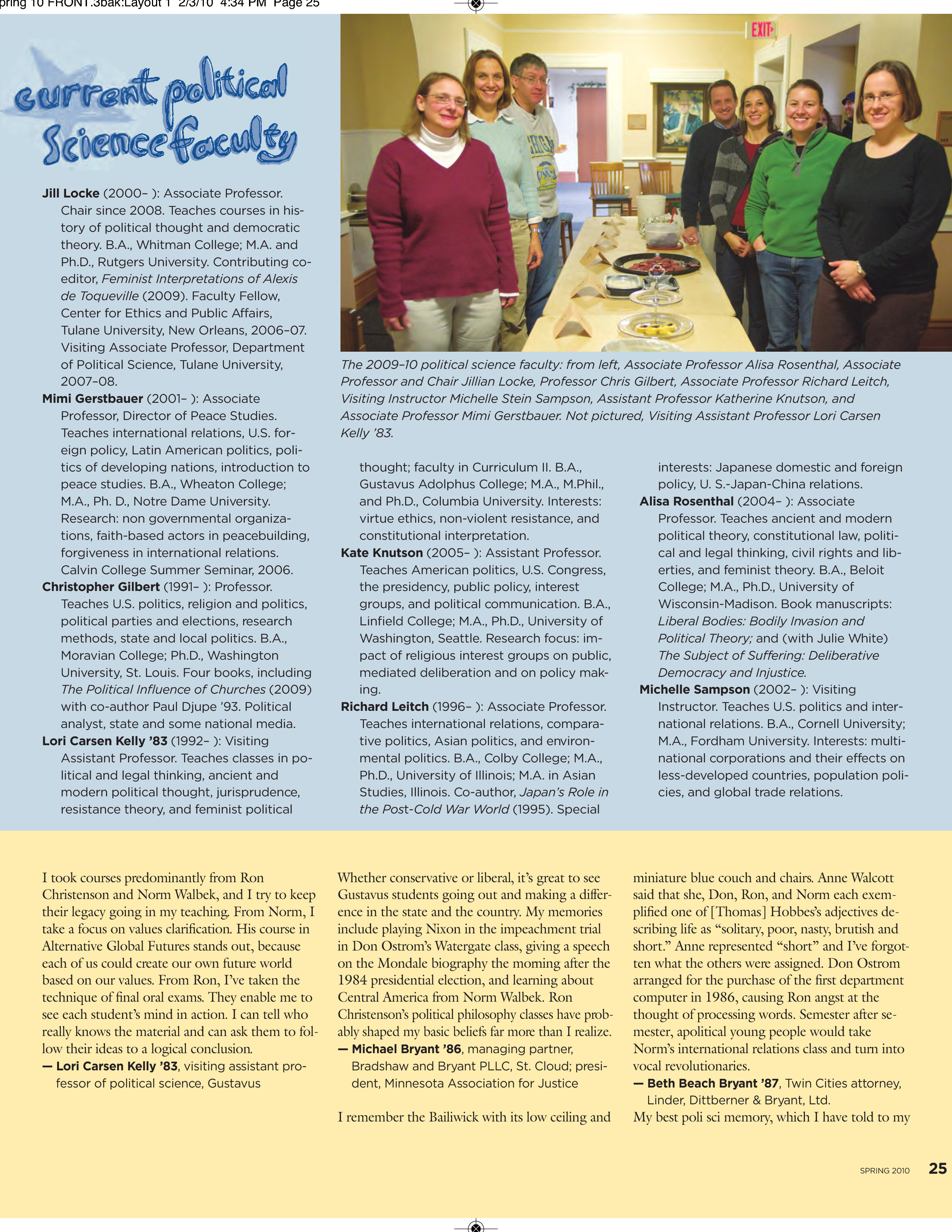 quarterly page